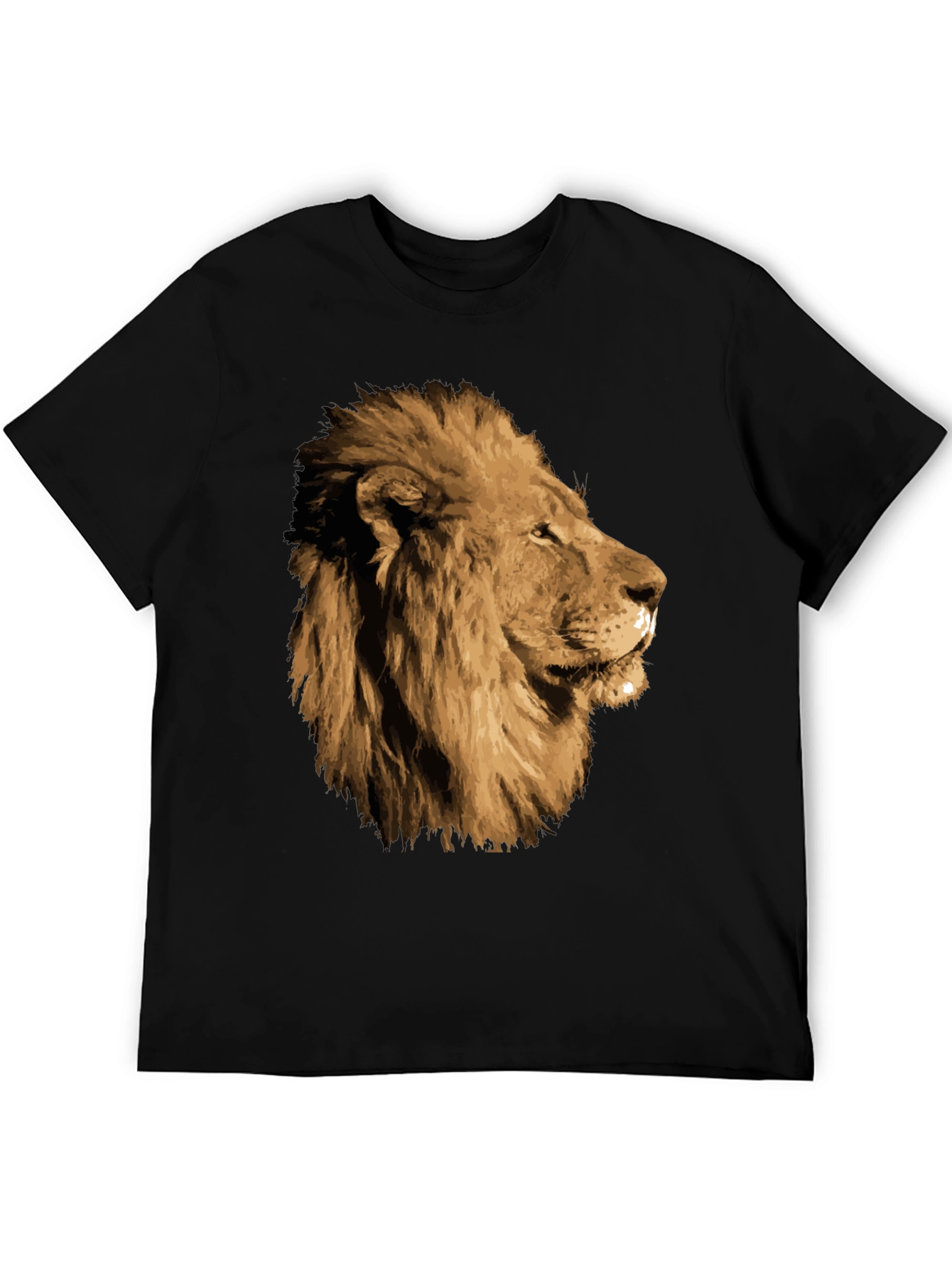 Black Lion Graphic T-Shirt - Black view 5