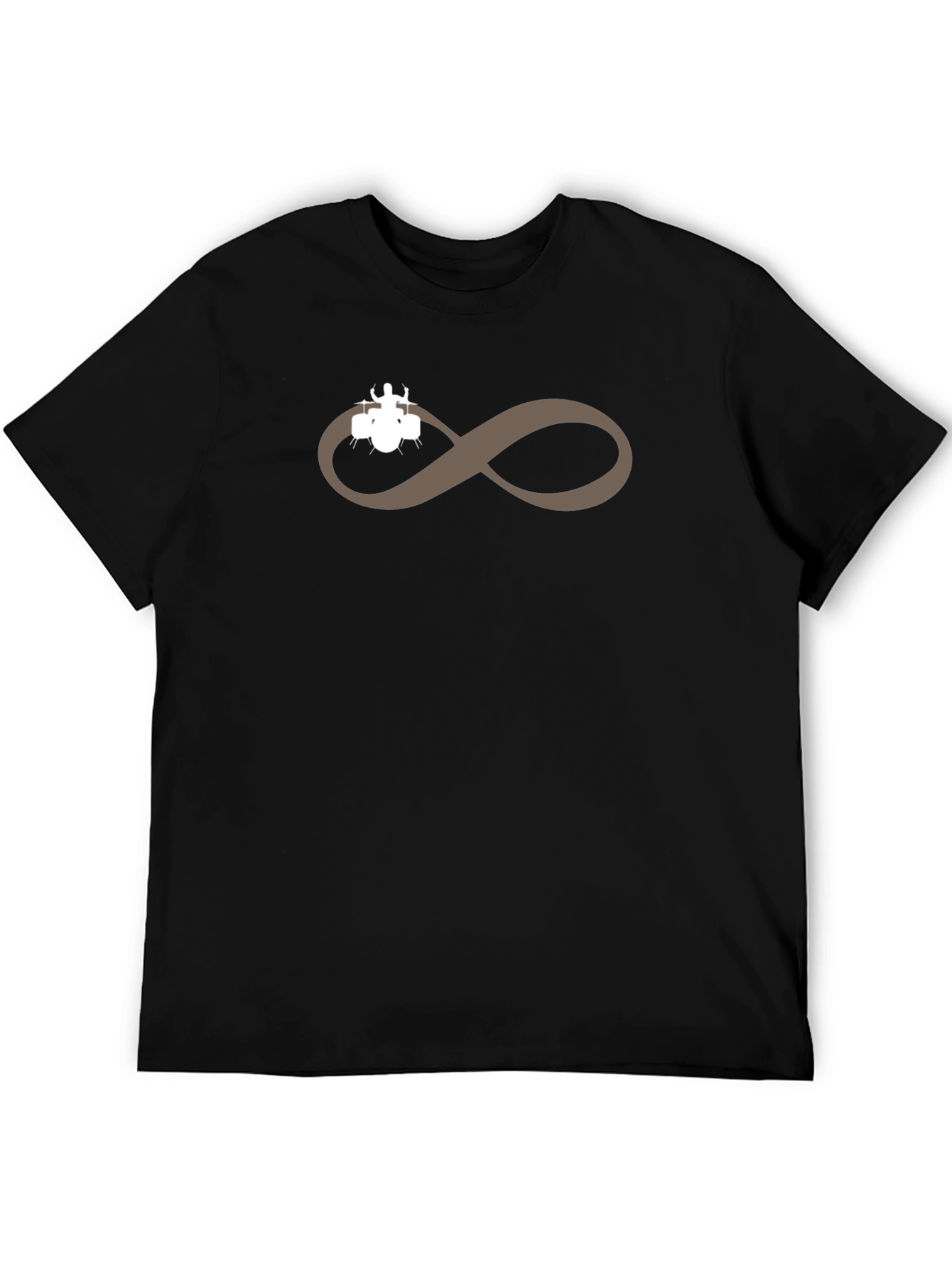 Black Drummer Infinity Symbol Graphic Tee - Black view 5
