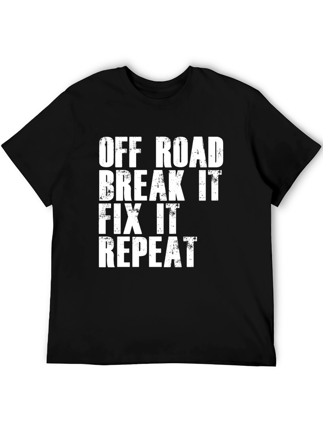 Black Off Road Break It Fix It Repeat Graphic T-Shirt view 5