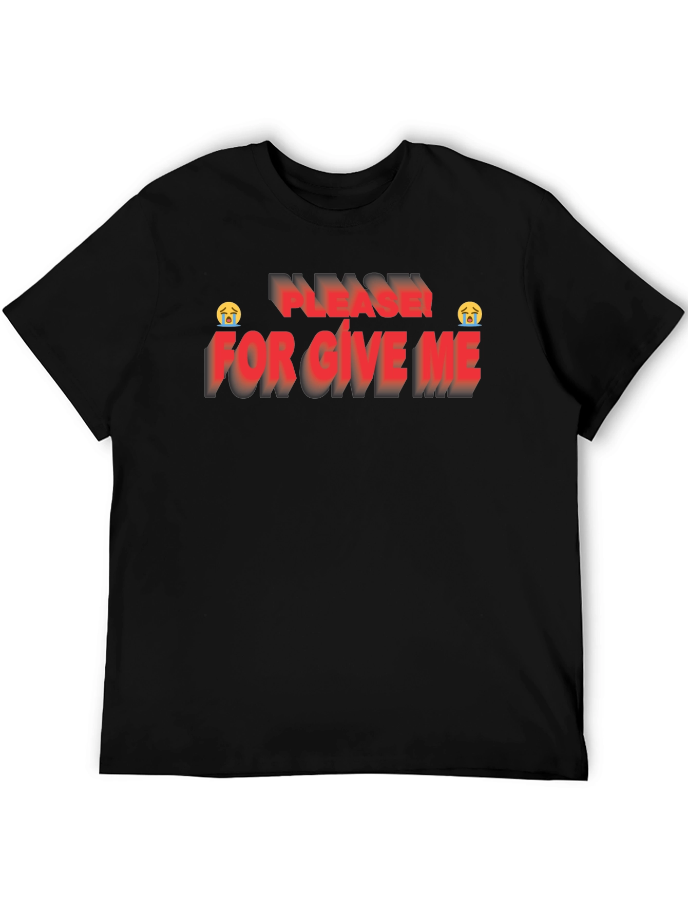 Black Please Forgive Me Graphic Tee - Trendy Apology Shirt view 5
