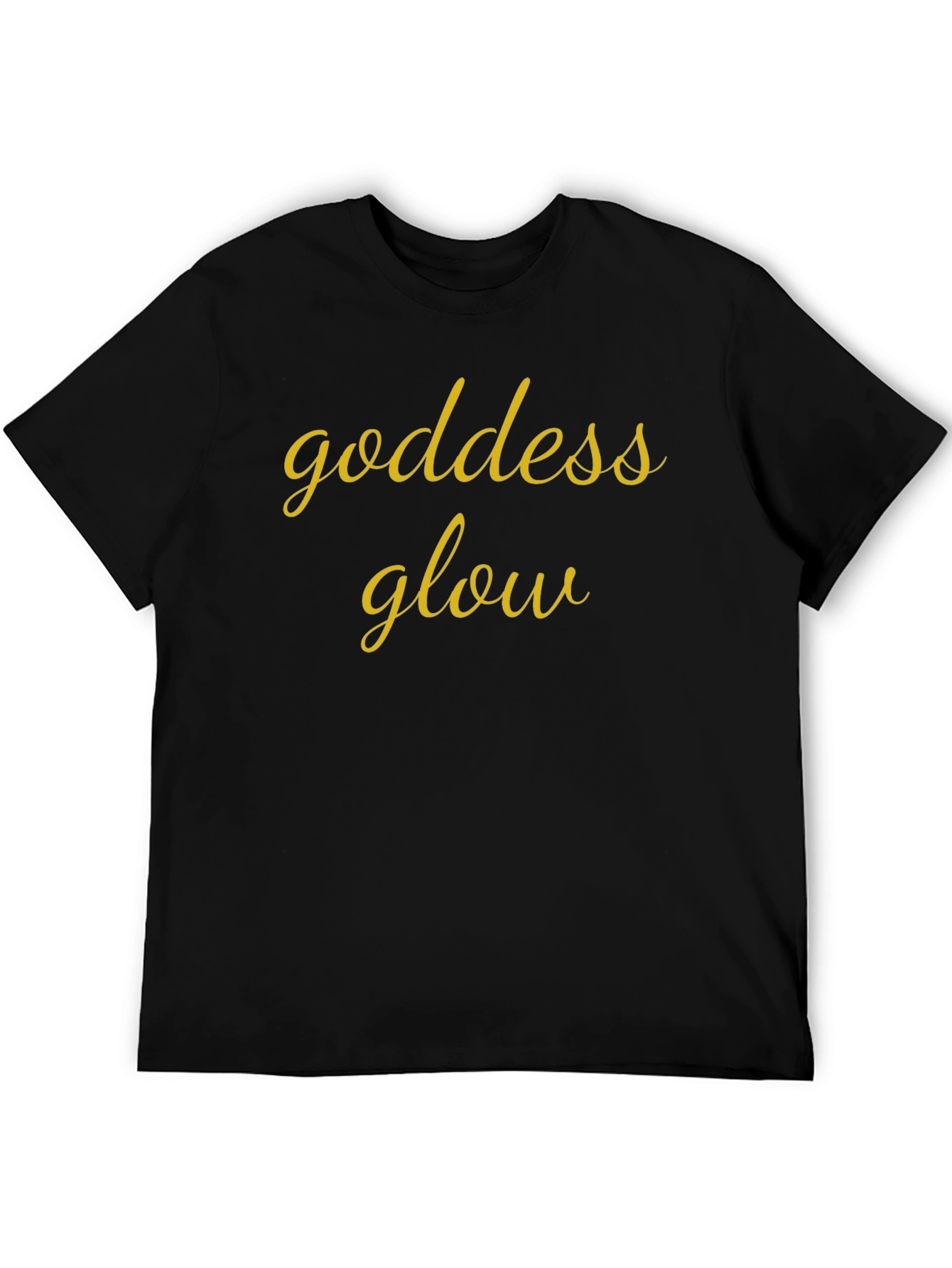 Black Goddess Glow Black T-Shirt view 5