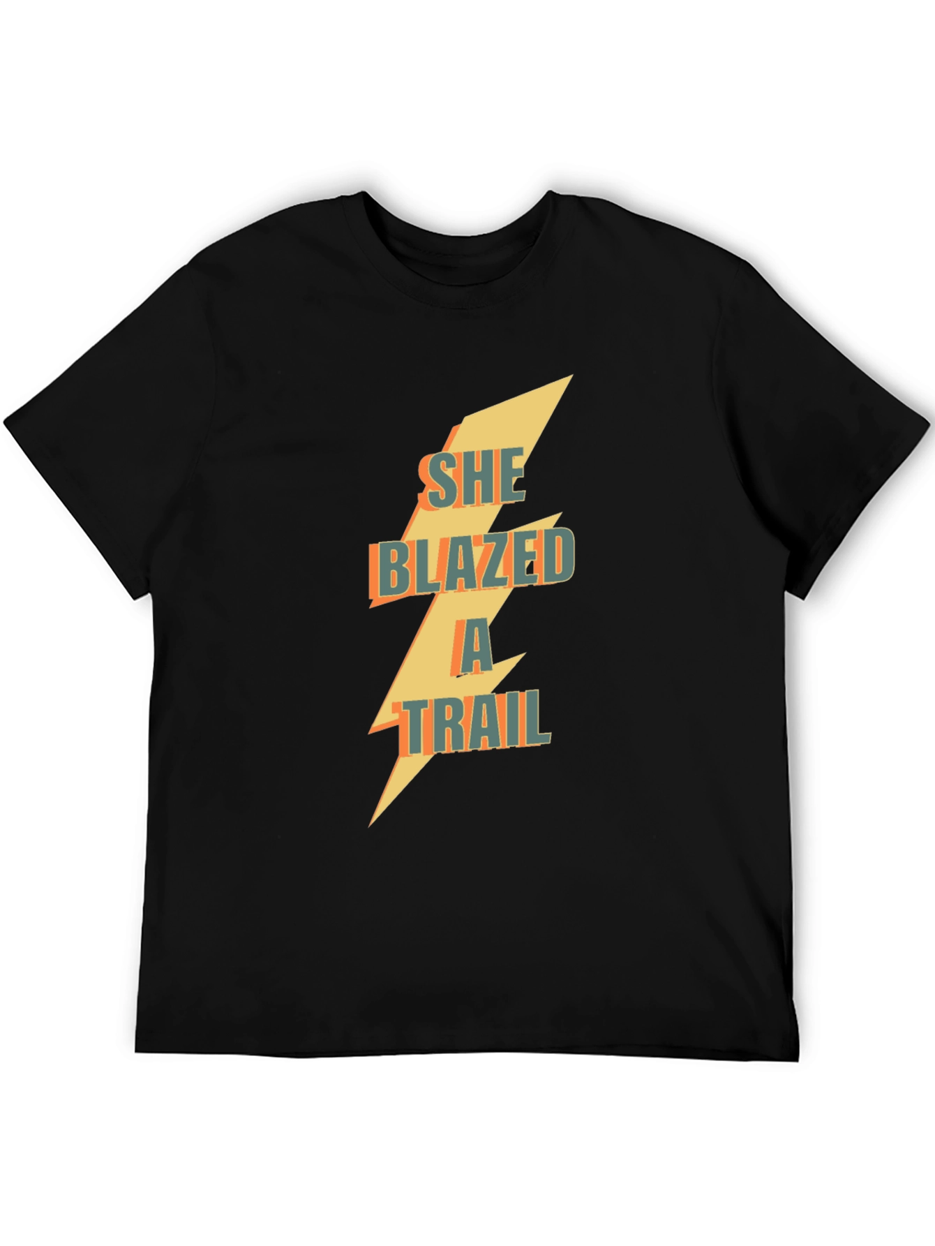 Black She Blazed a Trail Graphic Tee - Black Cotton view 5