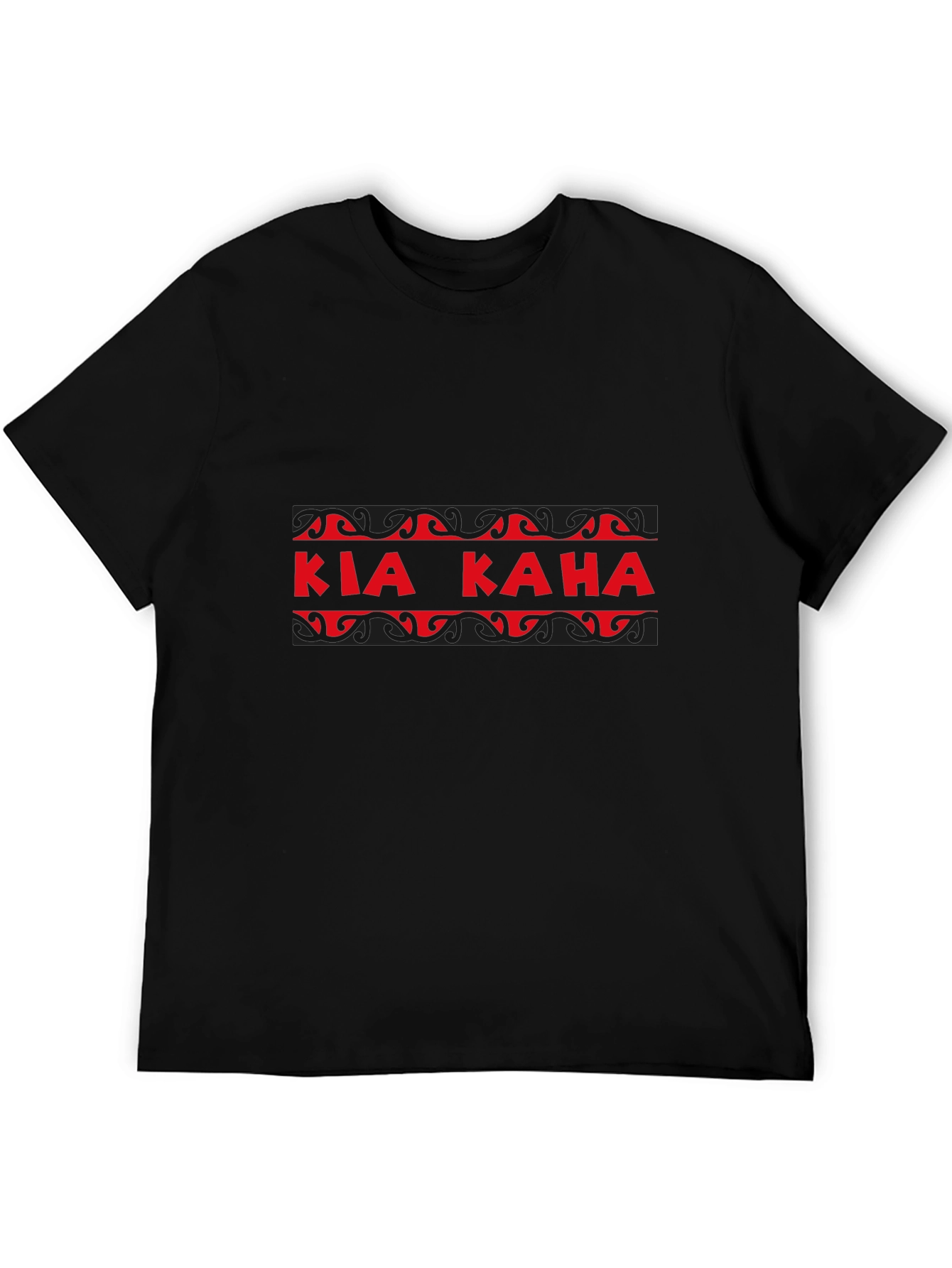 Black Kia Kaha Graphic Tee - Black view 5