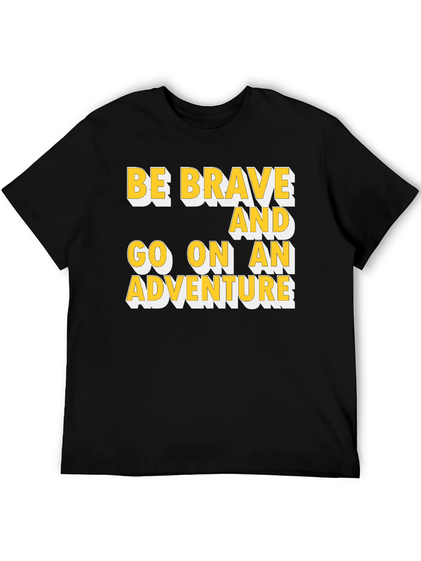 Black Be Brave Adventure Graphic Tee view 5