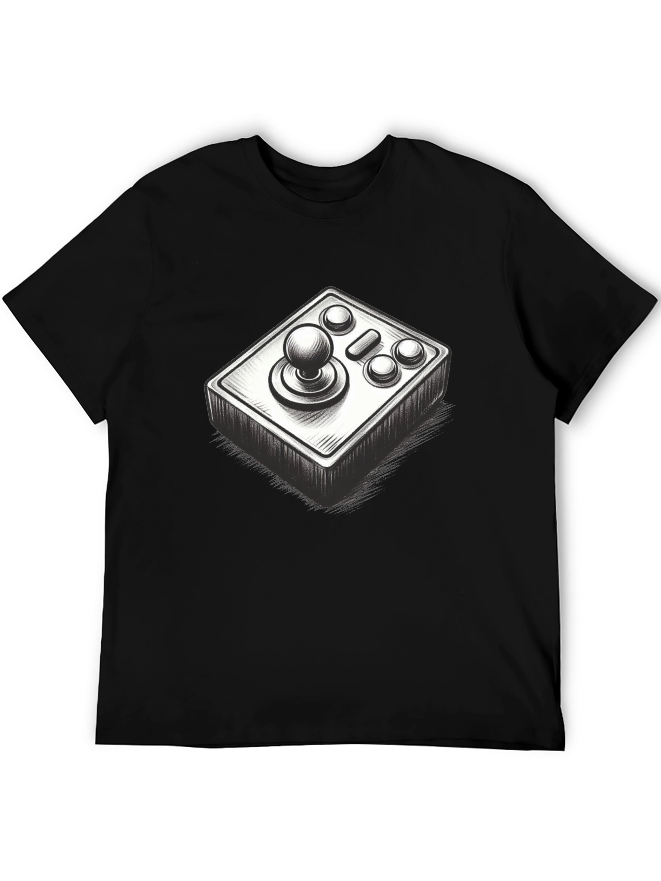 Black Retro Arcade Gamer T-Shirt view 5