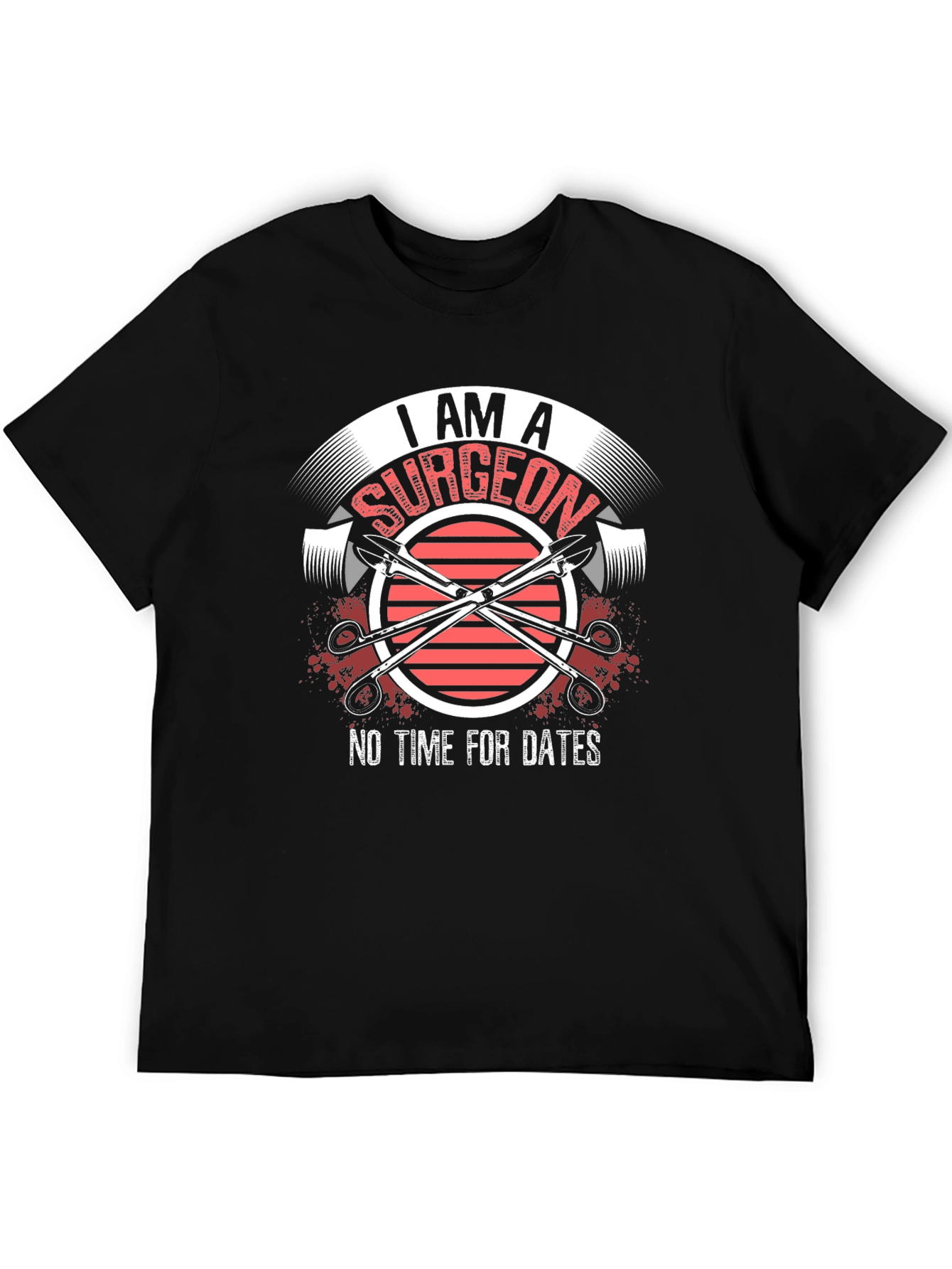 Black I Am A Surgeon Graphic T-Shirt view 5