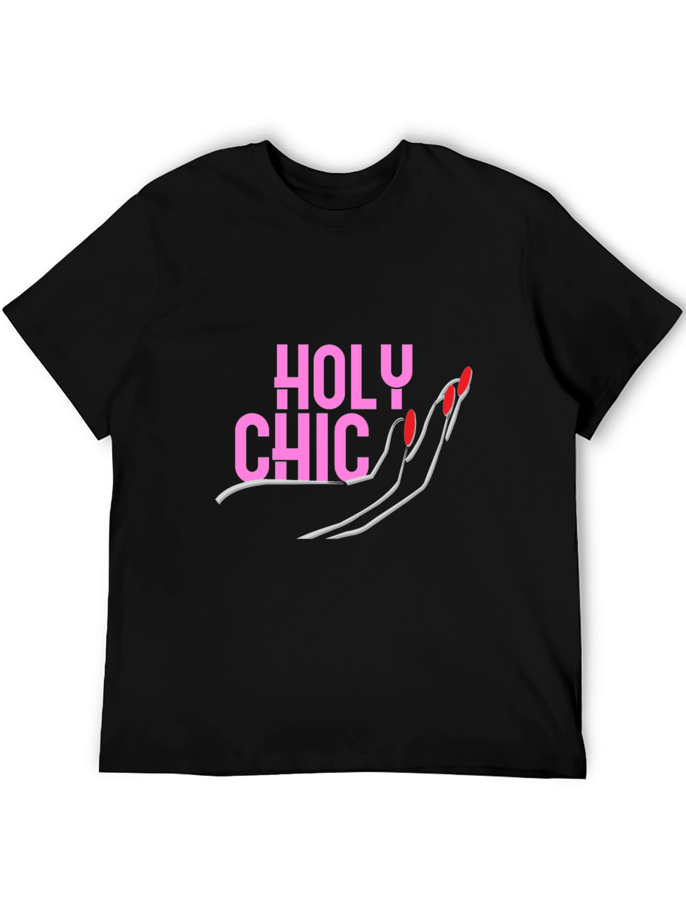 Black Holy Chic Graphic Tee - Stylish Fashion T-Shirt view 5