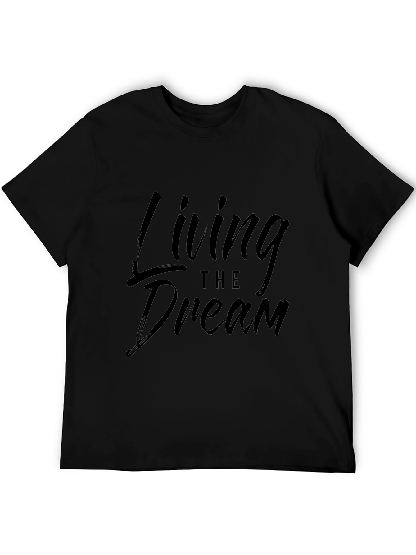 Black Living the Dream Black Graphic Tee view 5