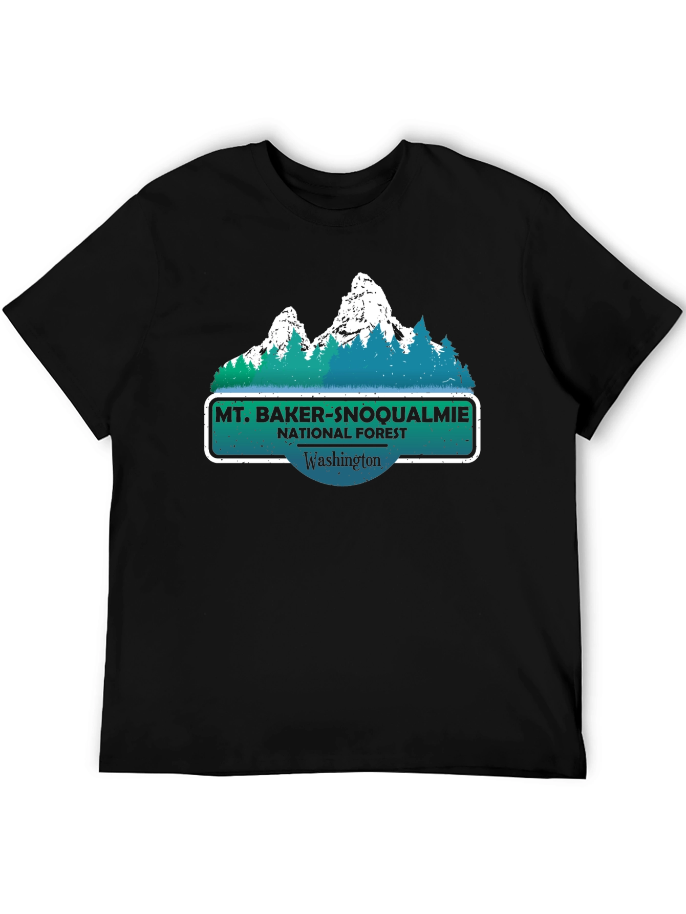 Black Mt. Baker-Snoqualmie National Forest T-Shirt view 5
