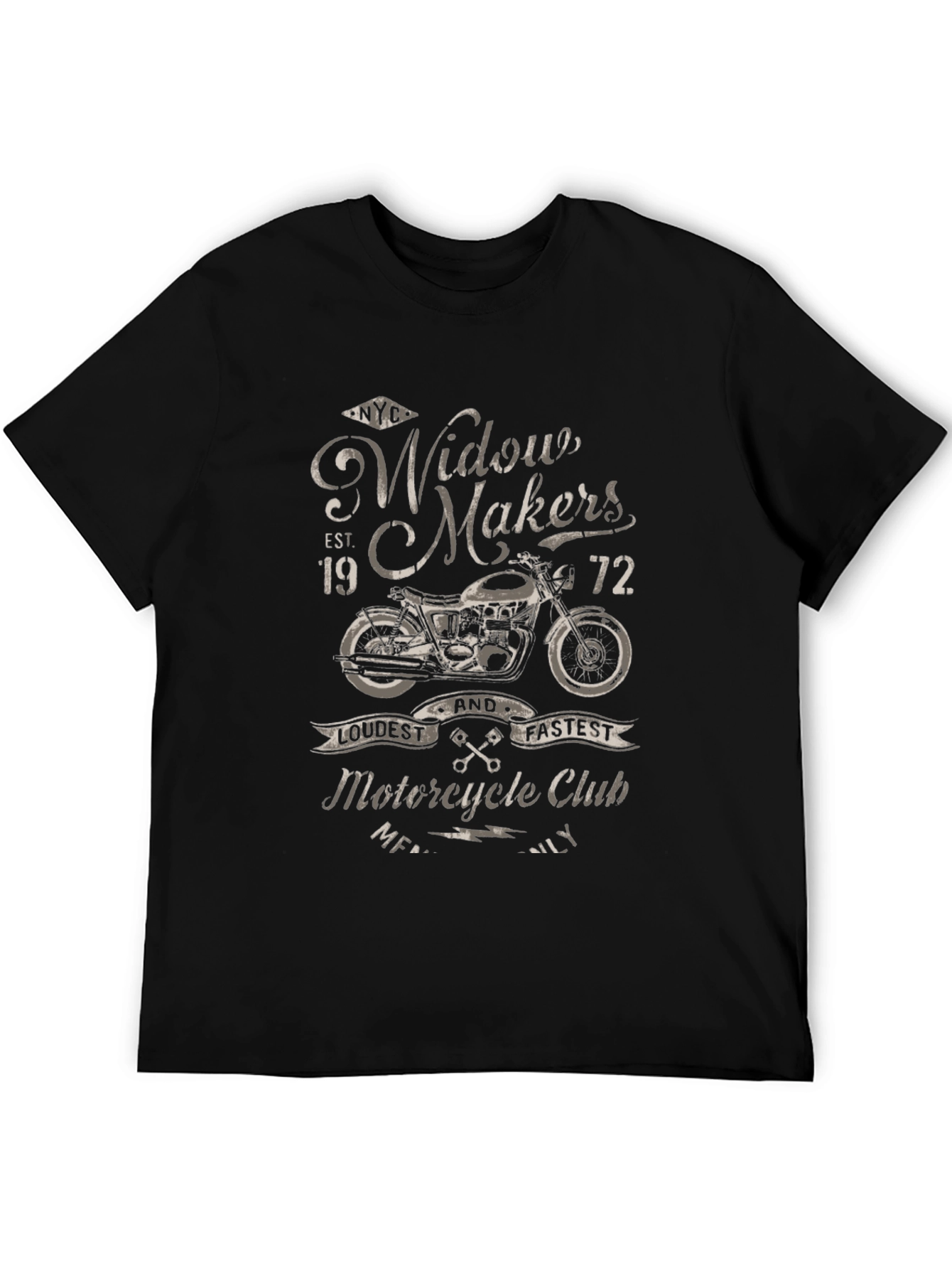 Widow Makers Motorcycle Club Graphic T-Shirt - 5