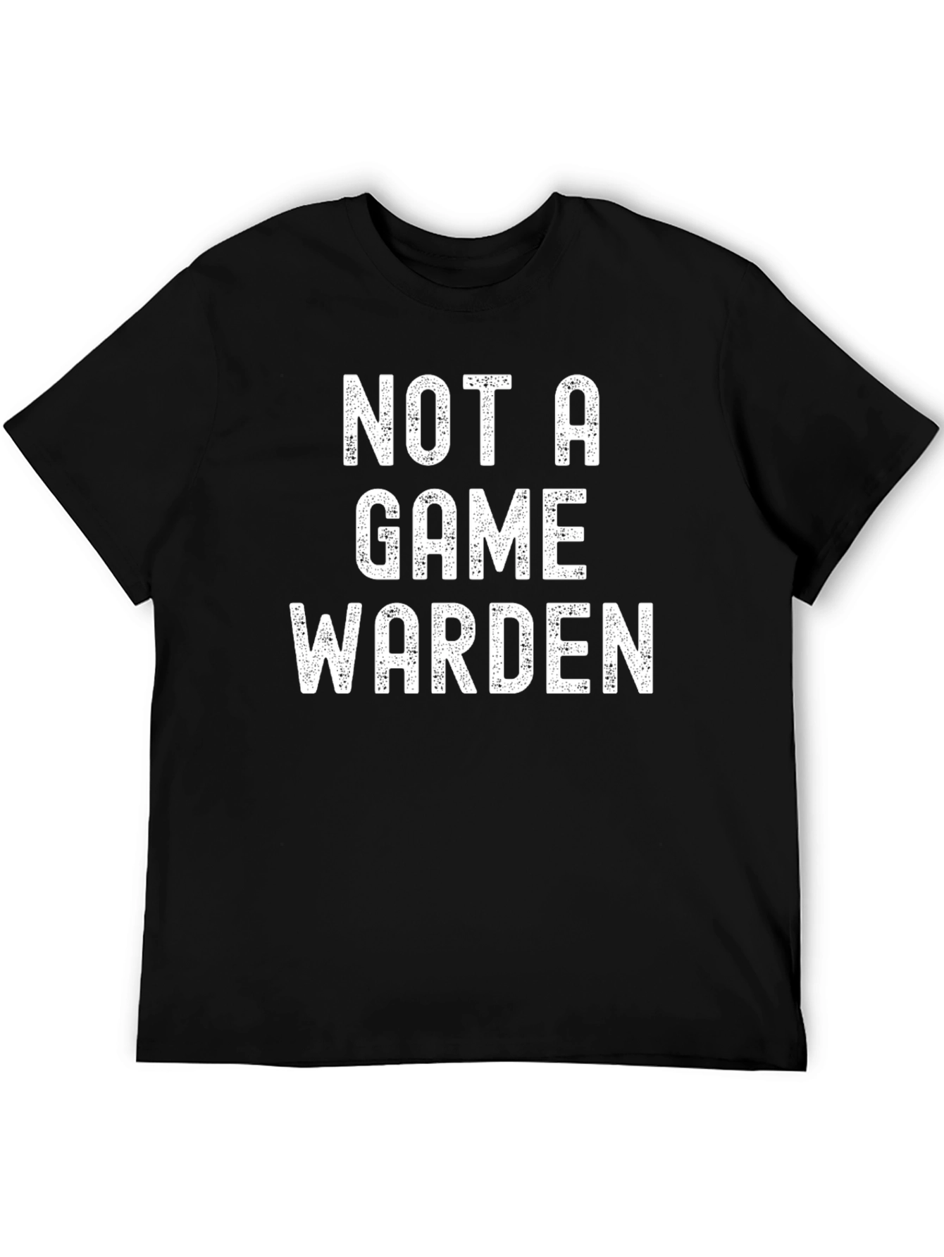 Black Not A Game Warden Graphic Tee view 5
