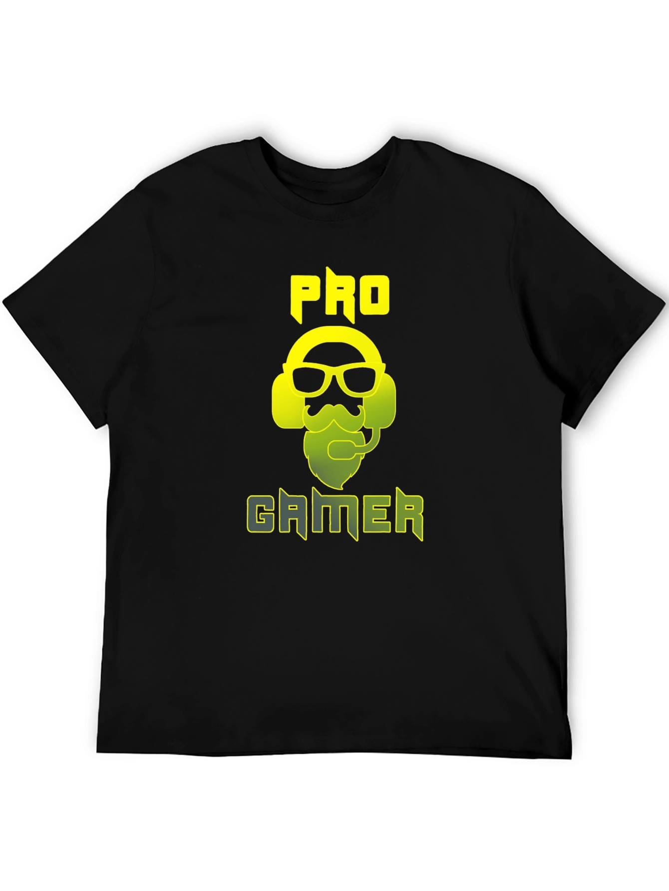 Black Pro Gamer Graphic Tee - Black Cotton Blend Shirt view 5