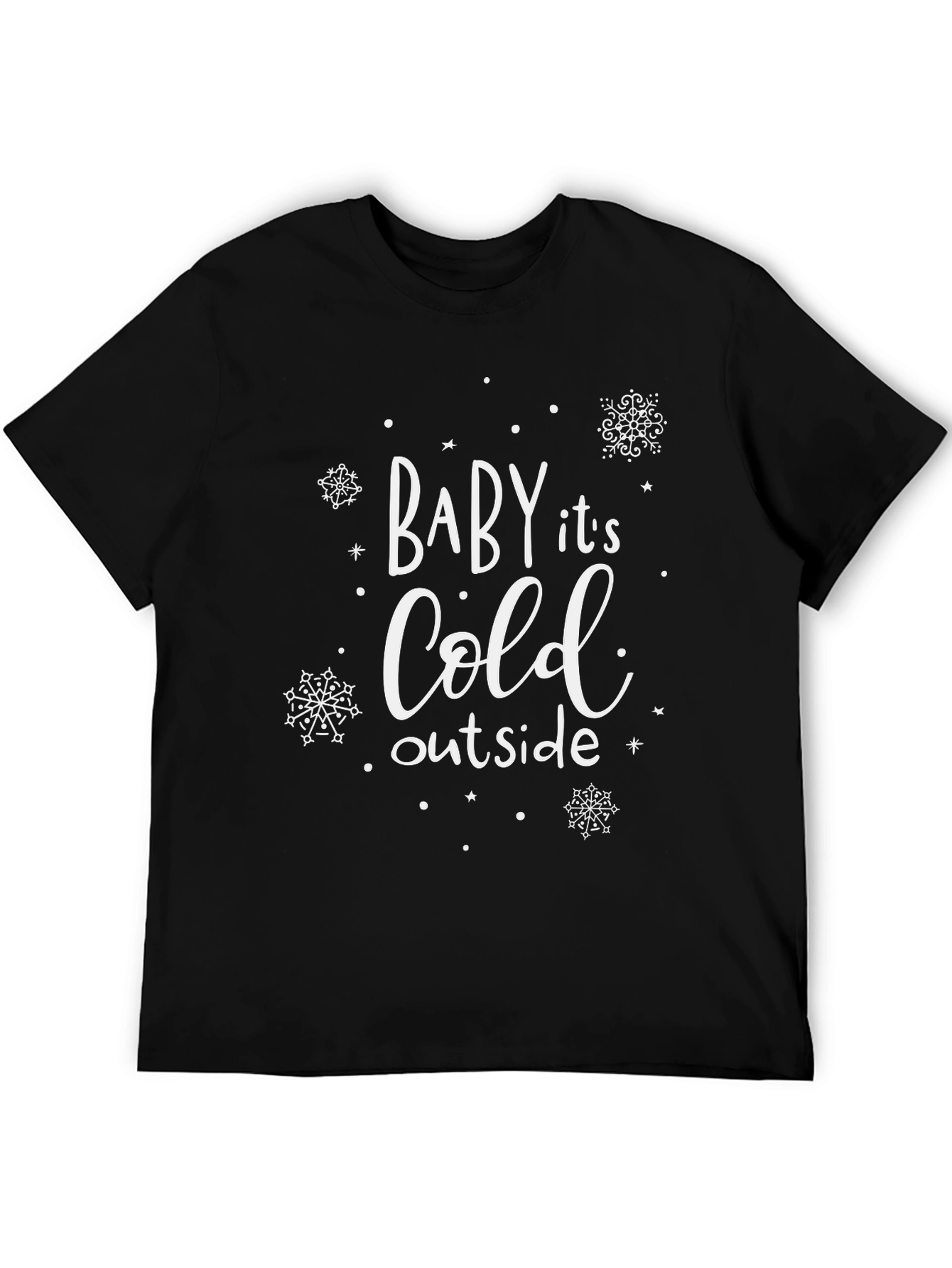Black Baby It's Cold Outside T-Shirt view 5