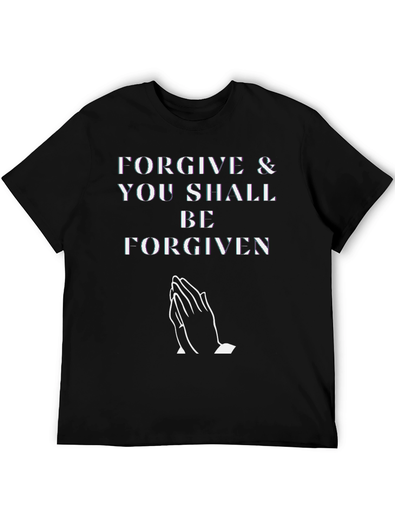 Black Forgive & Be Forgiven Graphic Tee - Black view 5