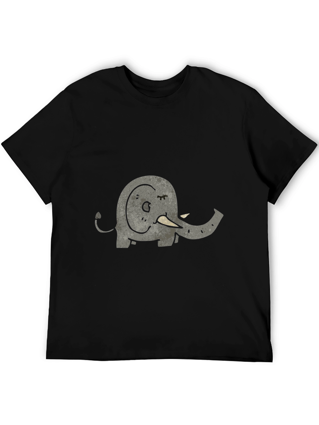 Black Elephant Graphic T-Shirt - Unisex Casual Tee view 5
