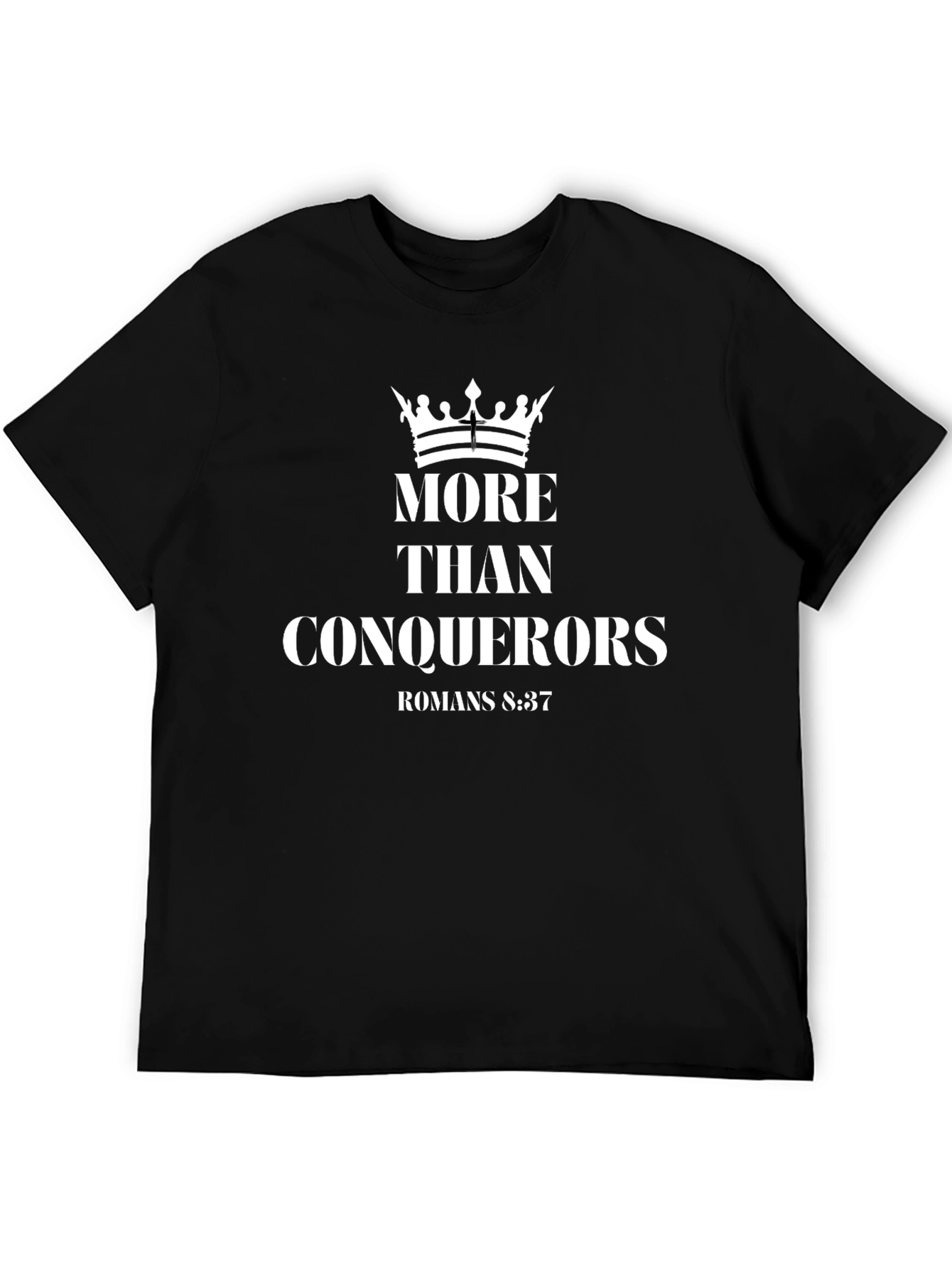 Black More Than Conquerors Graphic Tee view 5