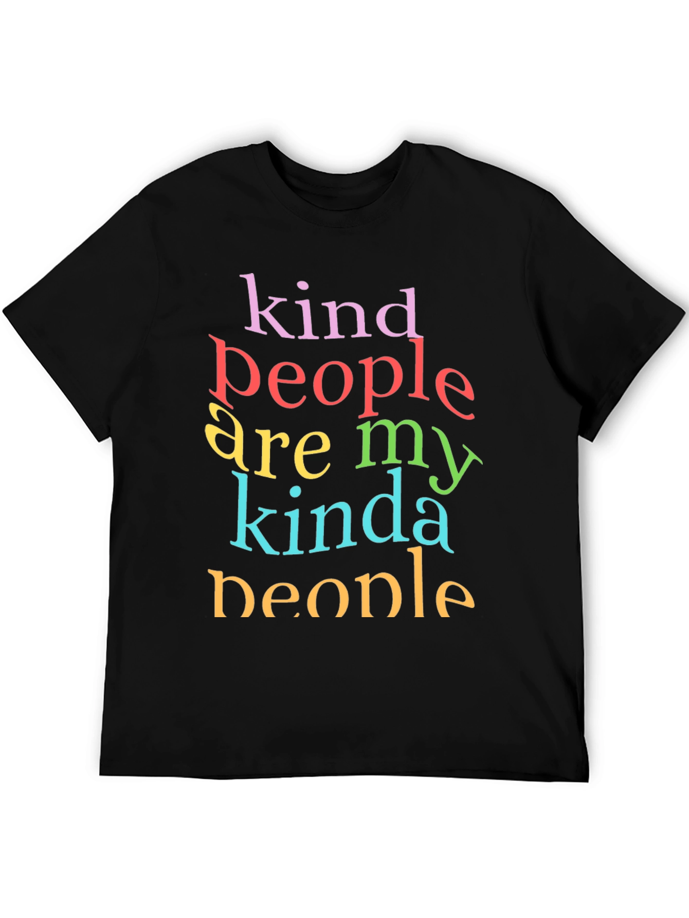 Black Kind People Are My Kinda People T-Shirt view 5