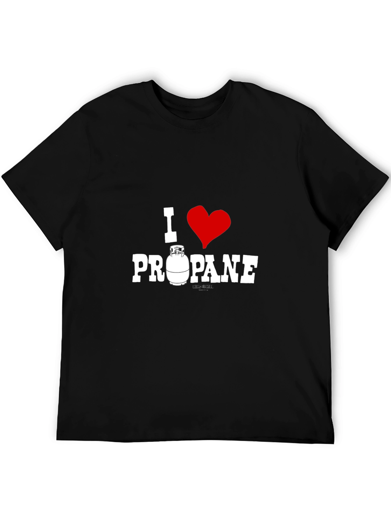 Black I Love Propane T-Shirt - BBQ Grill Master Tee view 5