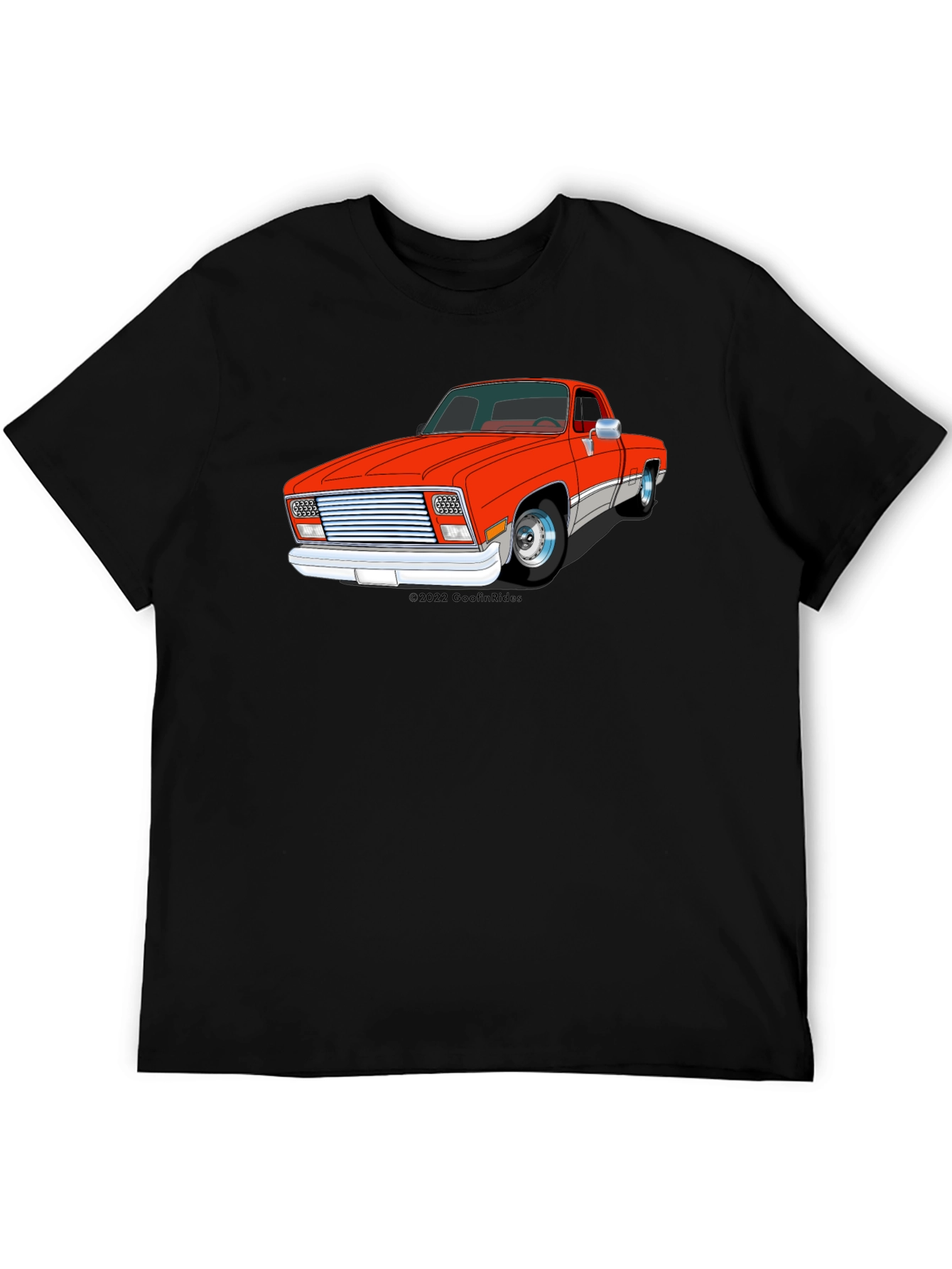 Black Classic Truck Graphic Tee - Men's Black T-Shirt view 5