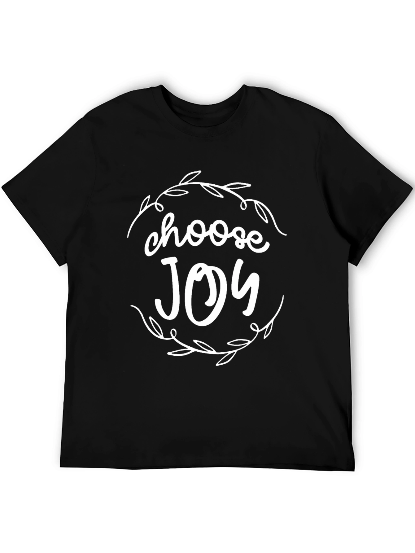 Black Choose Joy Black Graphic Tee view 5
