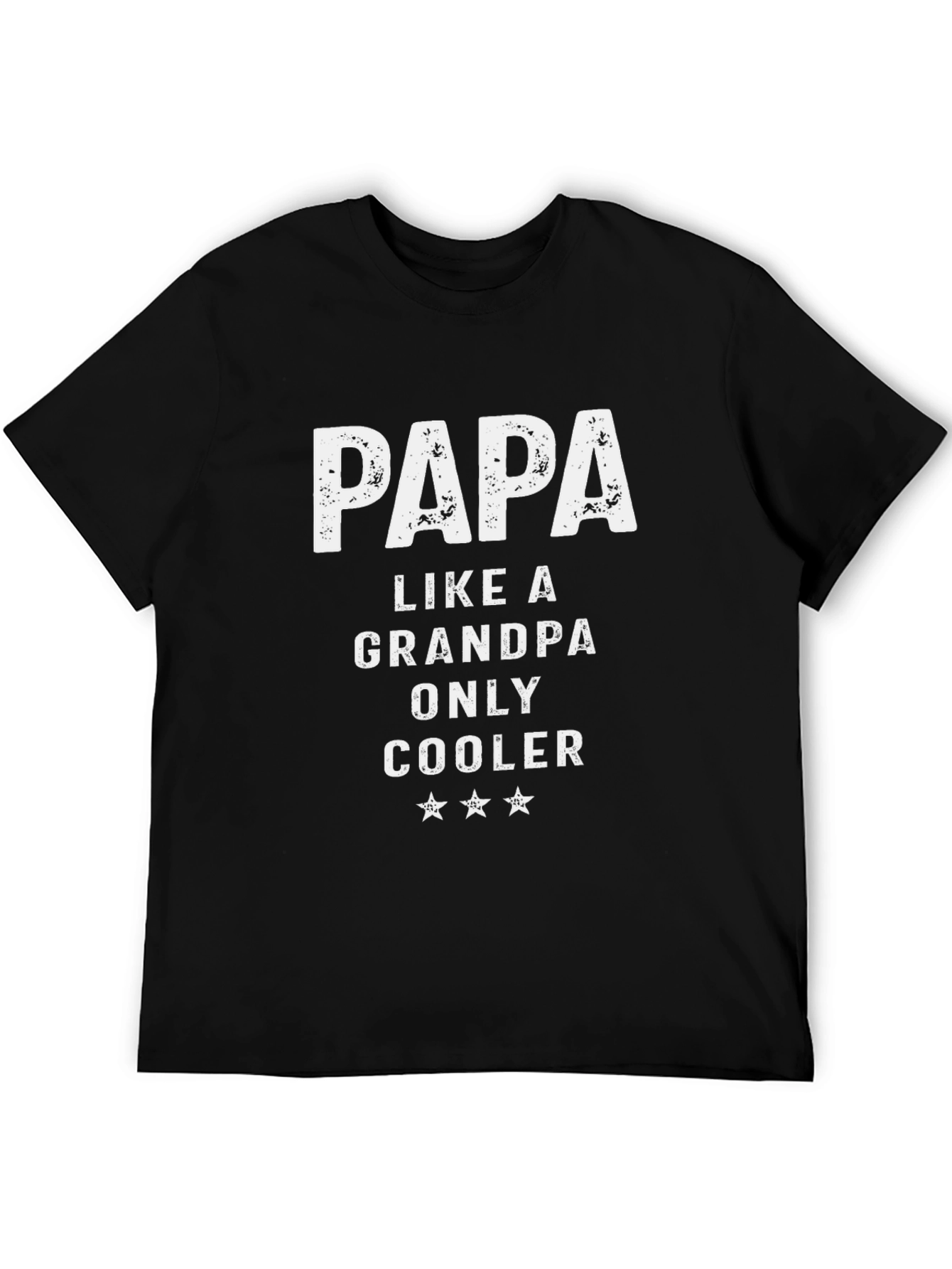 Papa Like a Grandpa Only Cooler Graphic Tee - 5