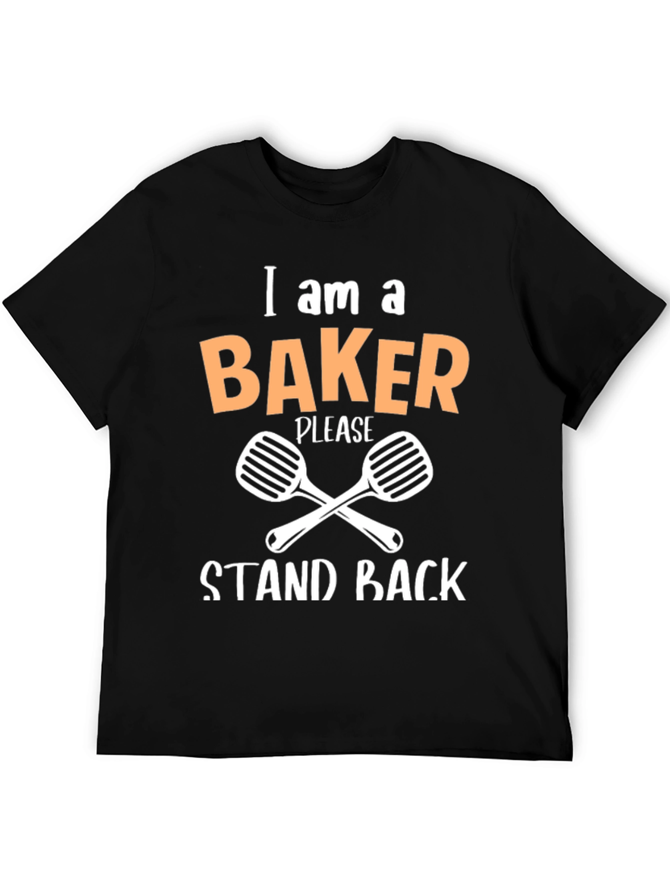 Black I am a Baker T-Shirt - Stand Back - Funny Baking Tee view 5