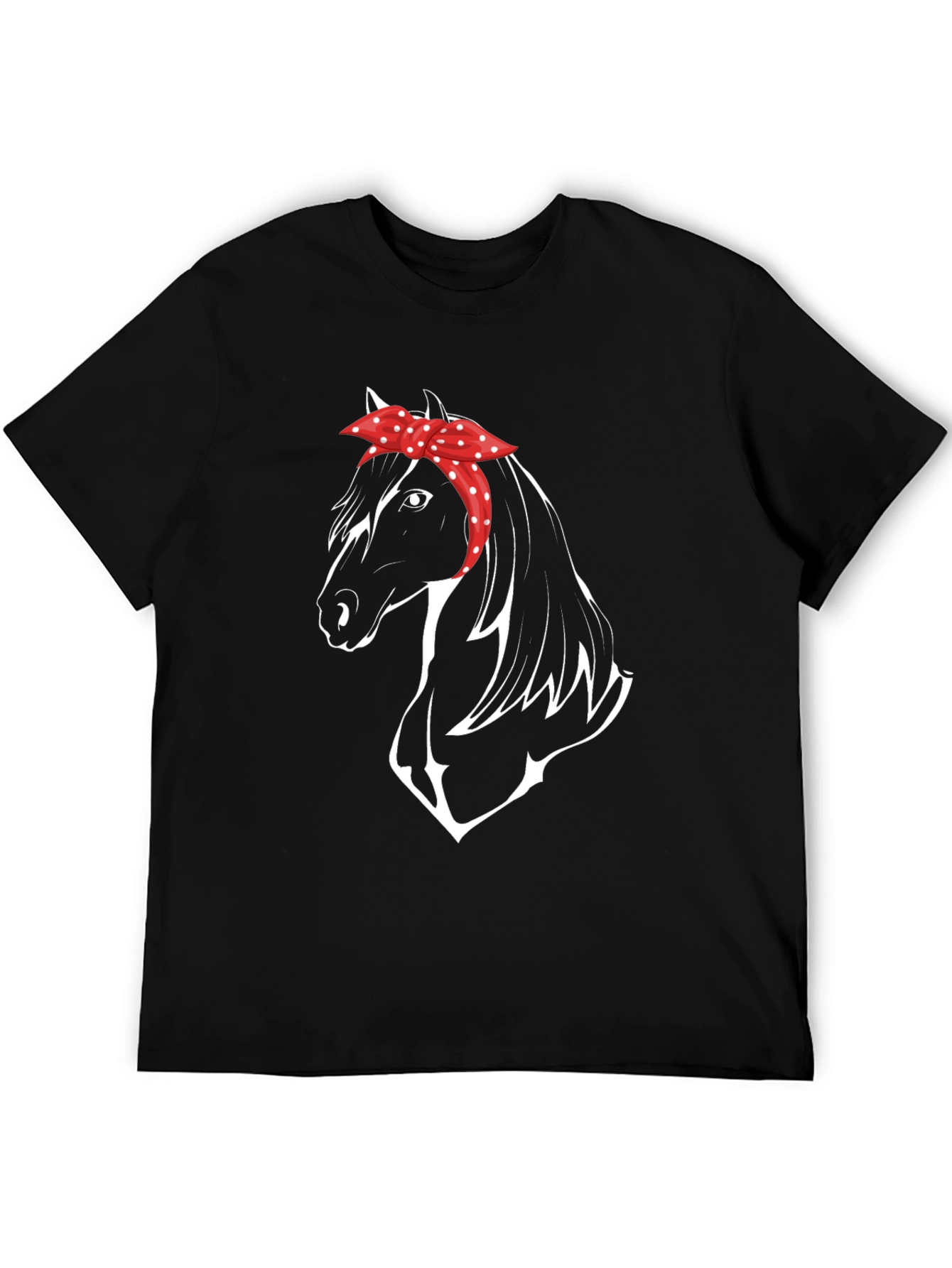 Black Horse Bandana Graphic Tee - Stylish & Comfortable view 5