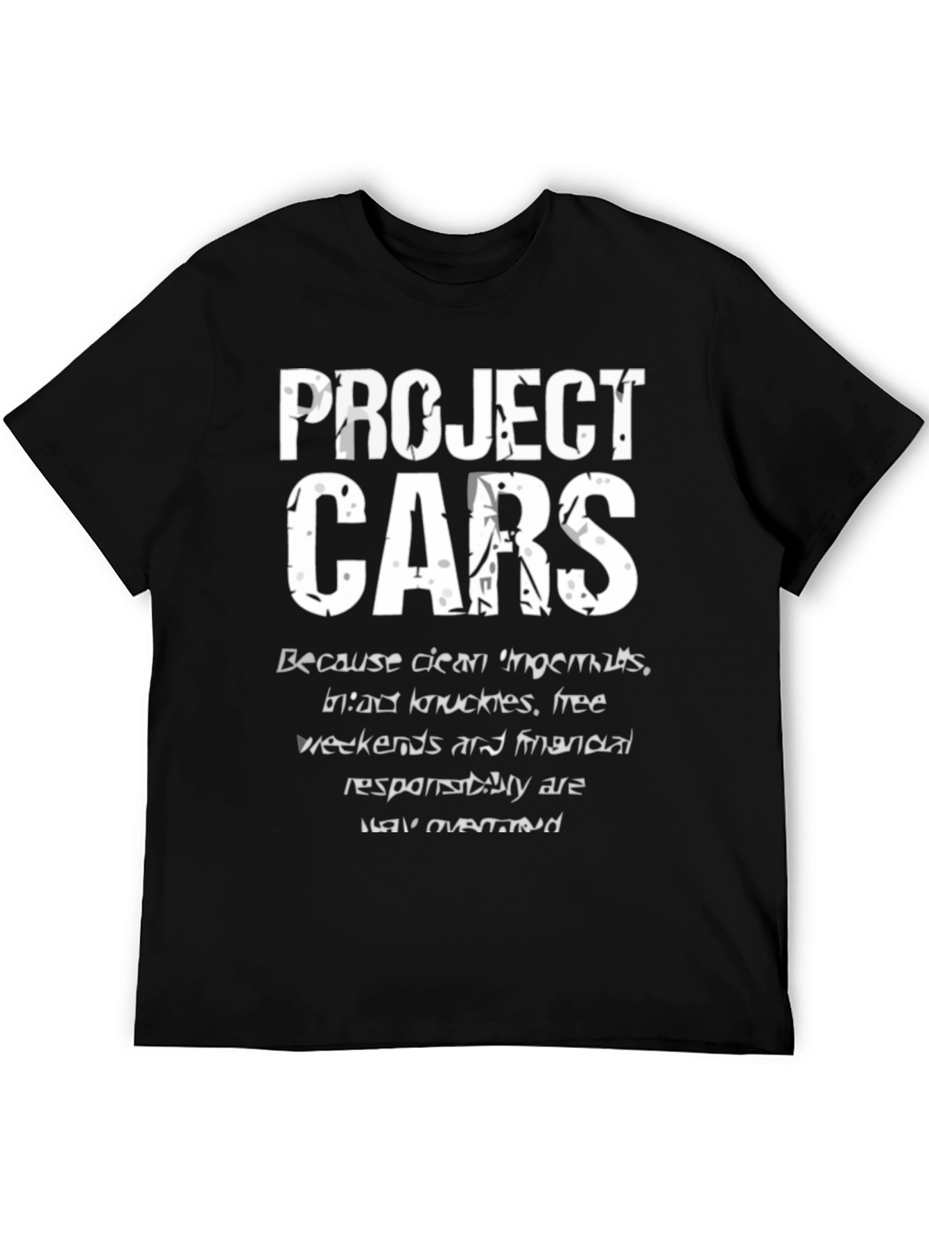 Black Project Cars T-Shirt view 5