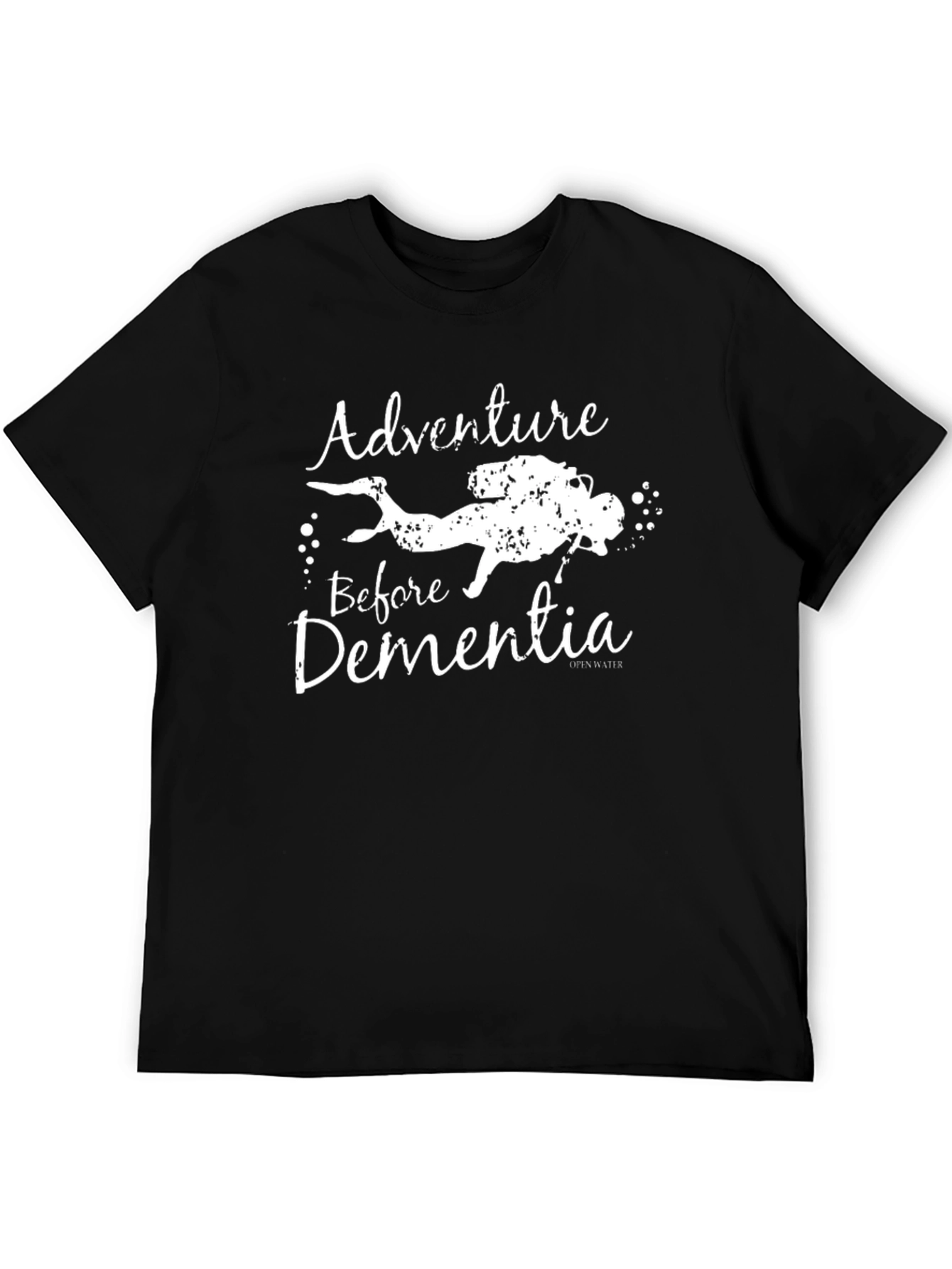 Black Adventure Before Dementia Black T-Shirt view 5