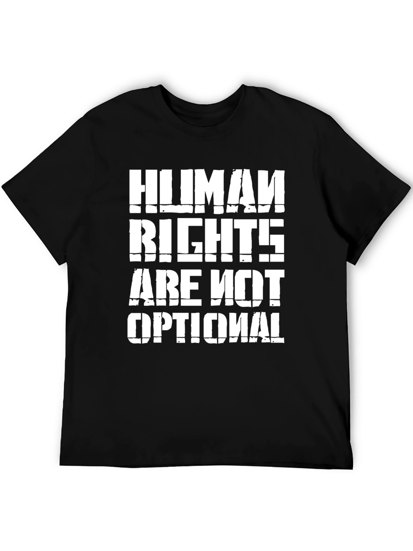 Black Human Rights Are Not Optional - Graphic Tee view 5