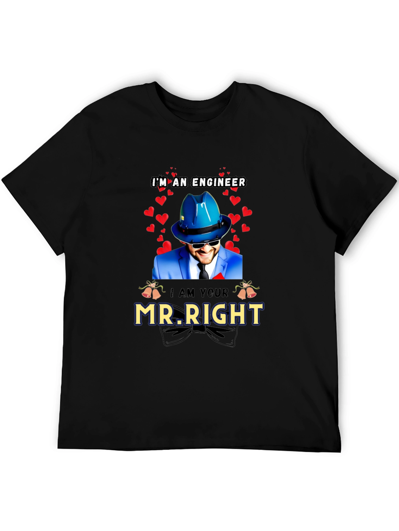 Black Engineer Mr. Right T-Shirt - Valentine's Day Gift view 5