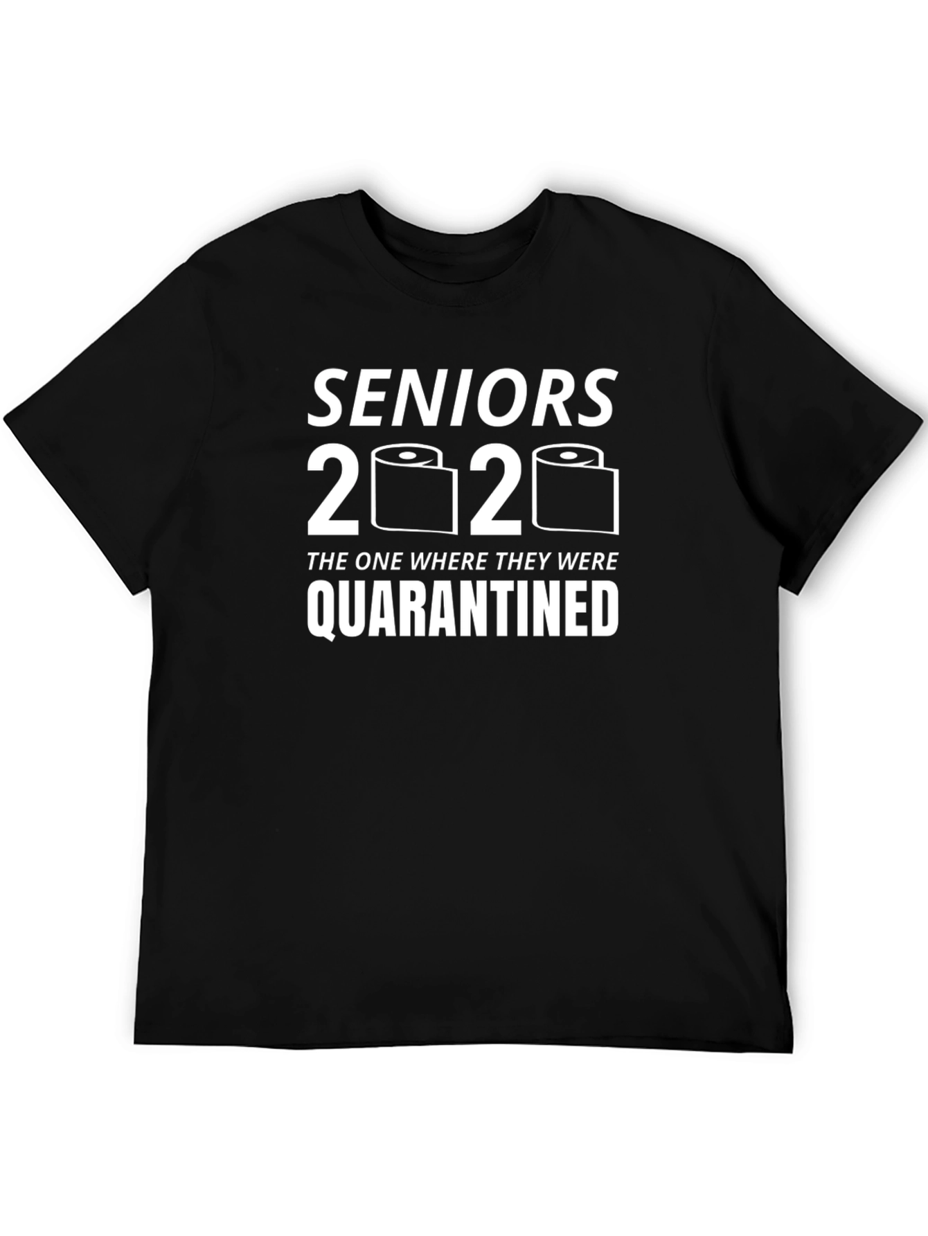 Black Seniors 2020 Quarantine T-Shirt view 5