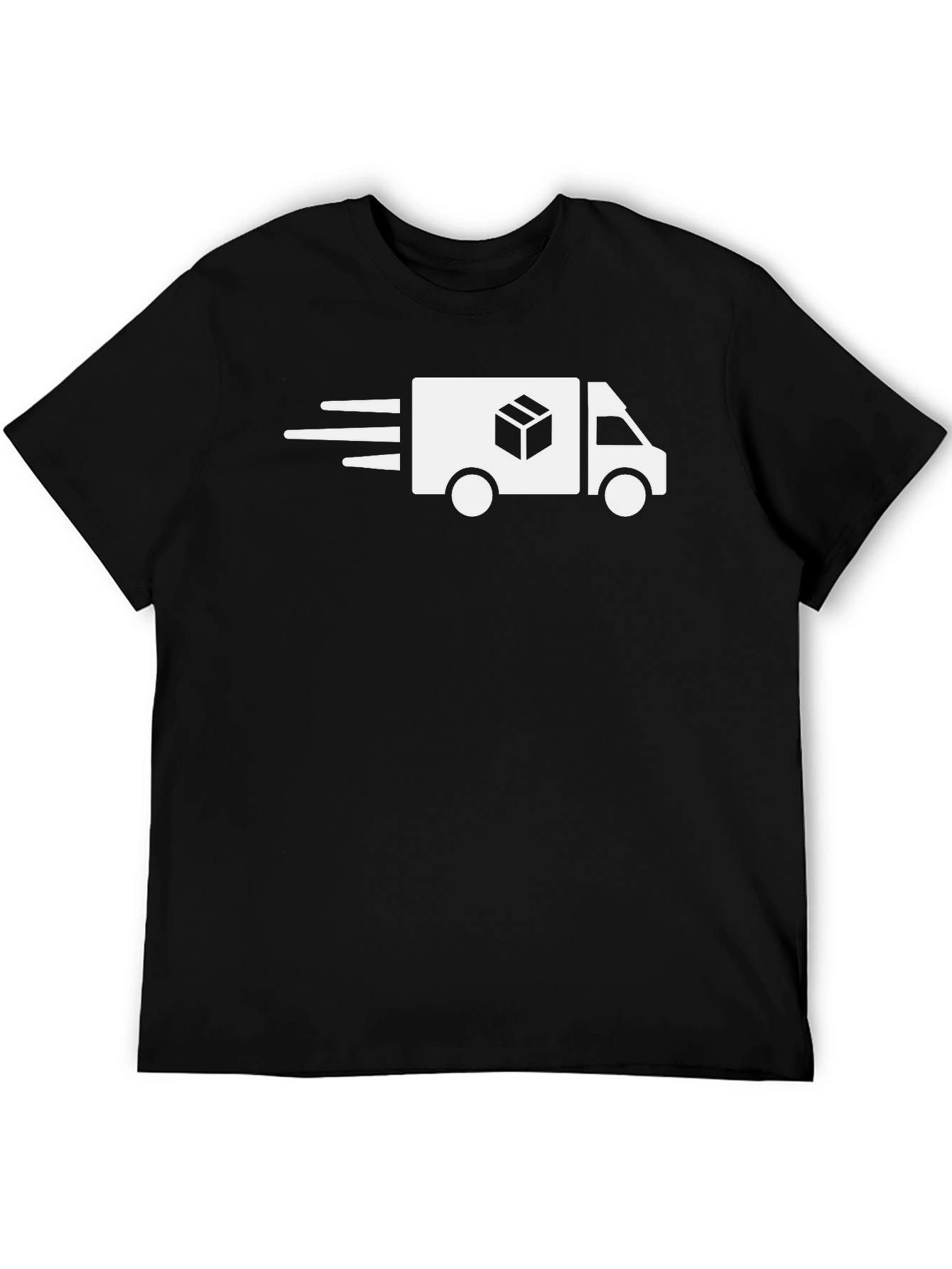 Black Delivery Truck Graphic Tee - Fast Shipping Shirt view 5