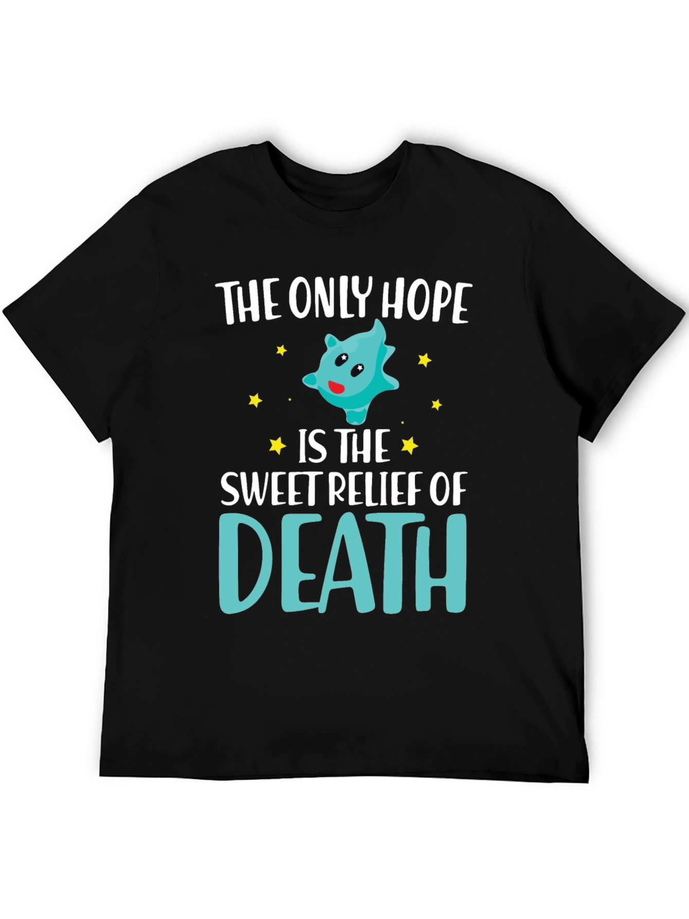 Black The Only Hope Death T-Shirt Funny Graphic Tee view 5