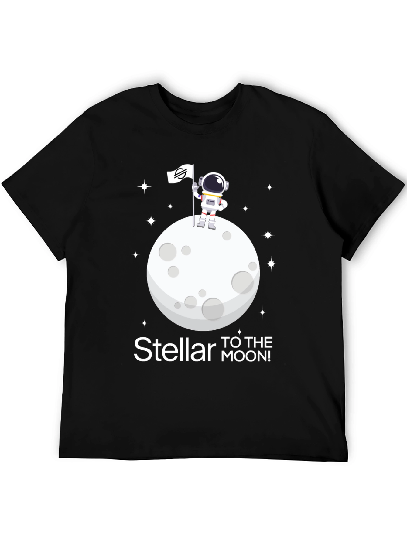 Black Stellar to the Moon T-Shirt view 5