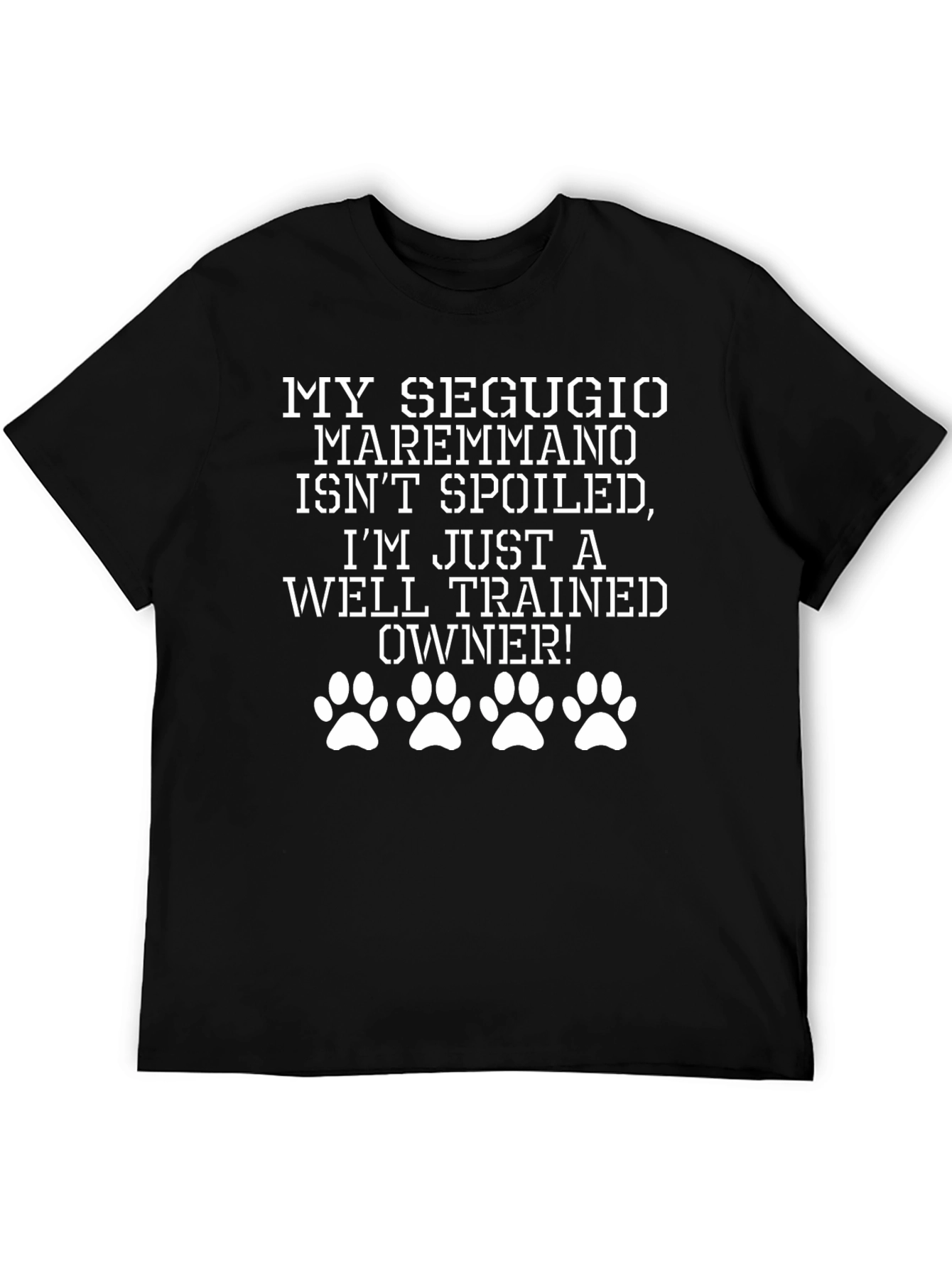 Black Segugio Maremmano Dog Lover T-Shirt view 5