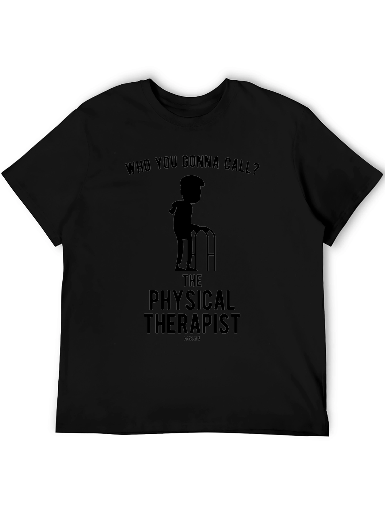 Black Physical Therapist T-Shirt - Funny Therapy Gift view 5