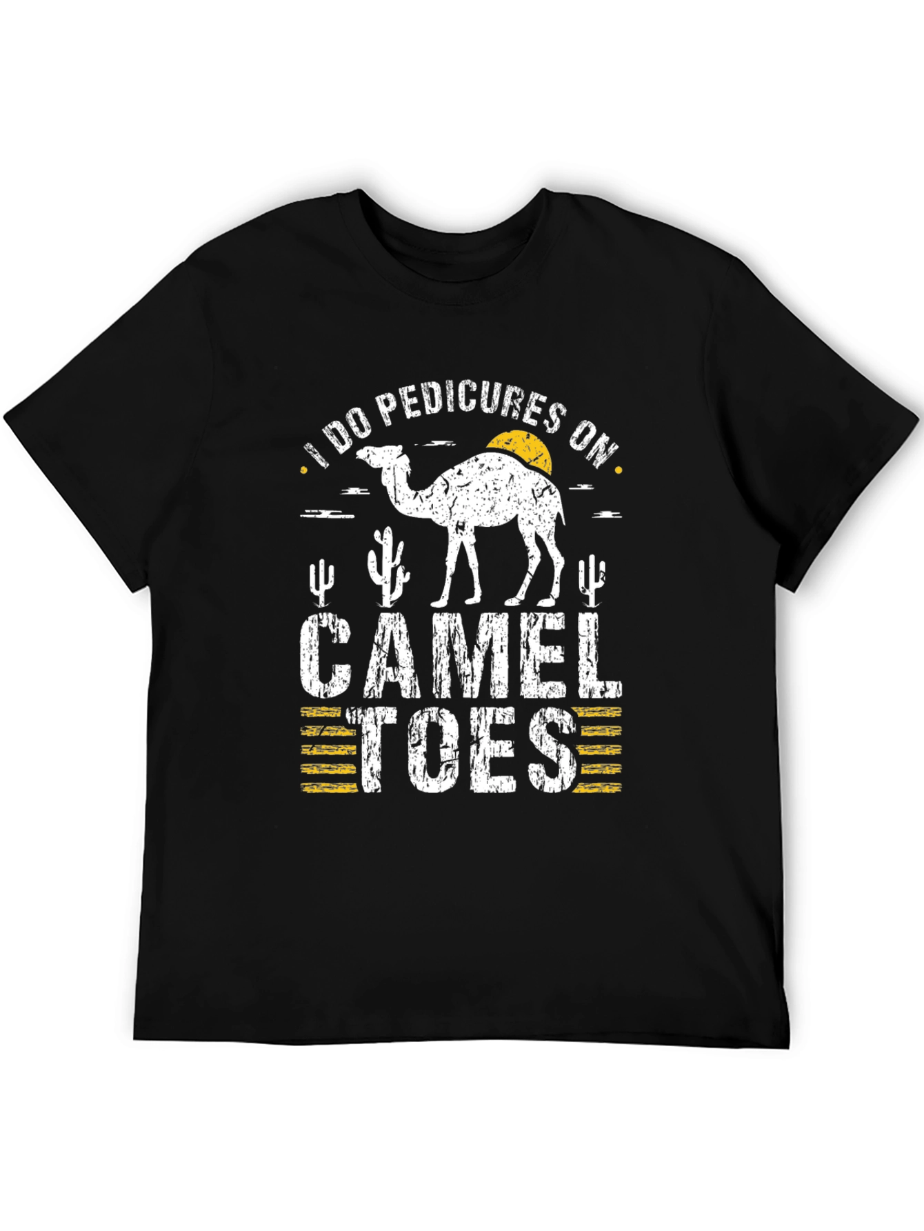 Black Funny "Camel Toes" Graphic Tee view 5
