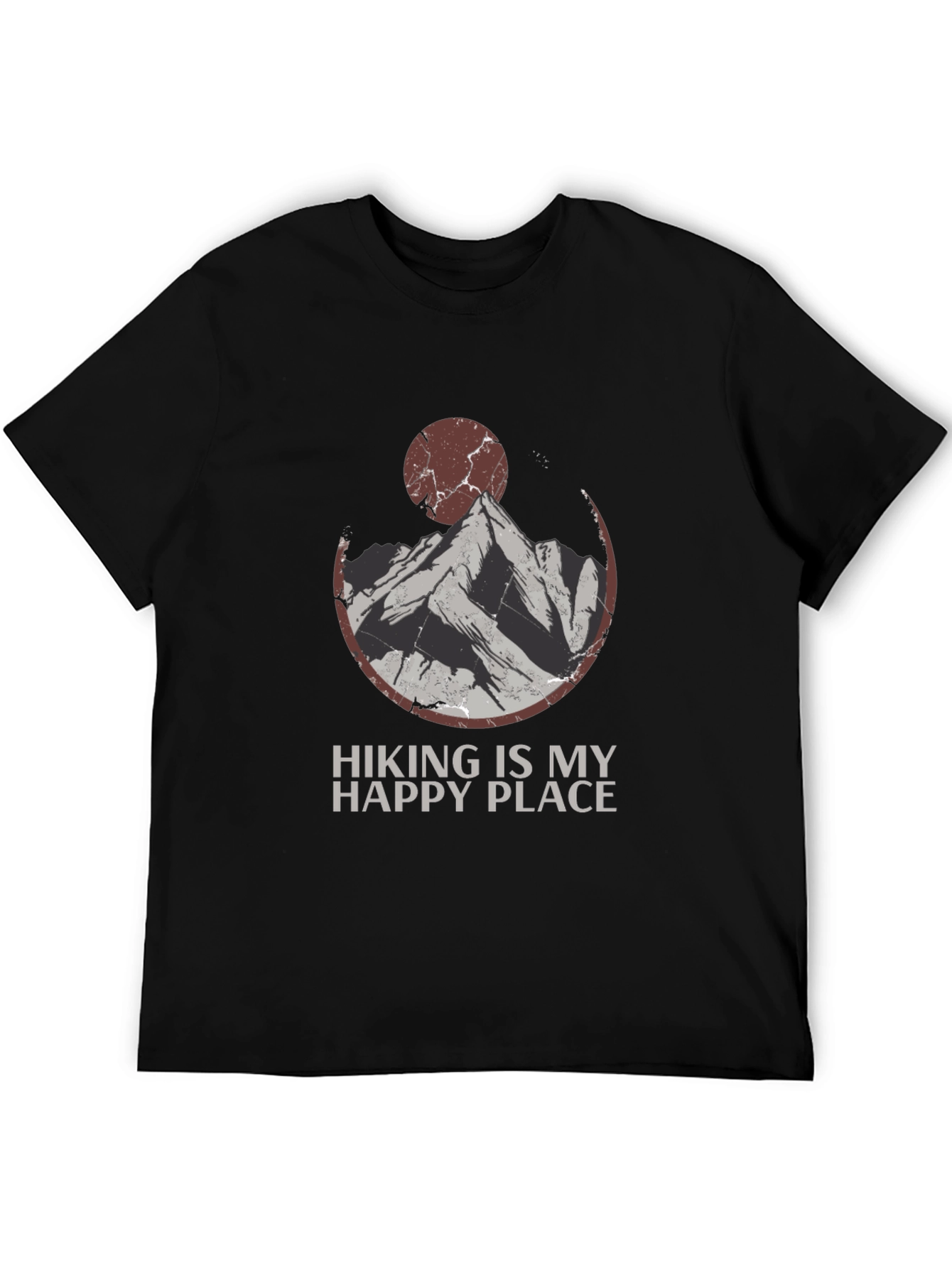 Black Hiking is My Happy Place Graphic Tee view 5