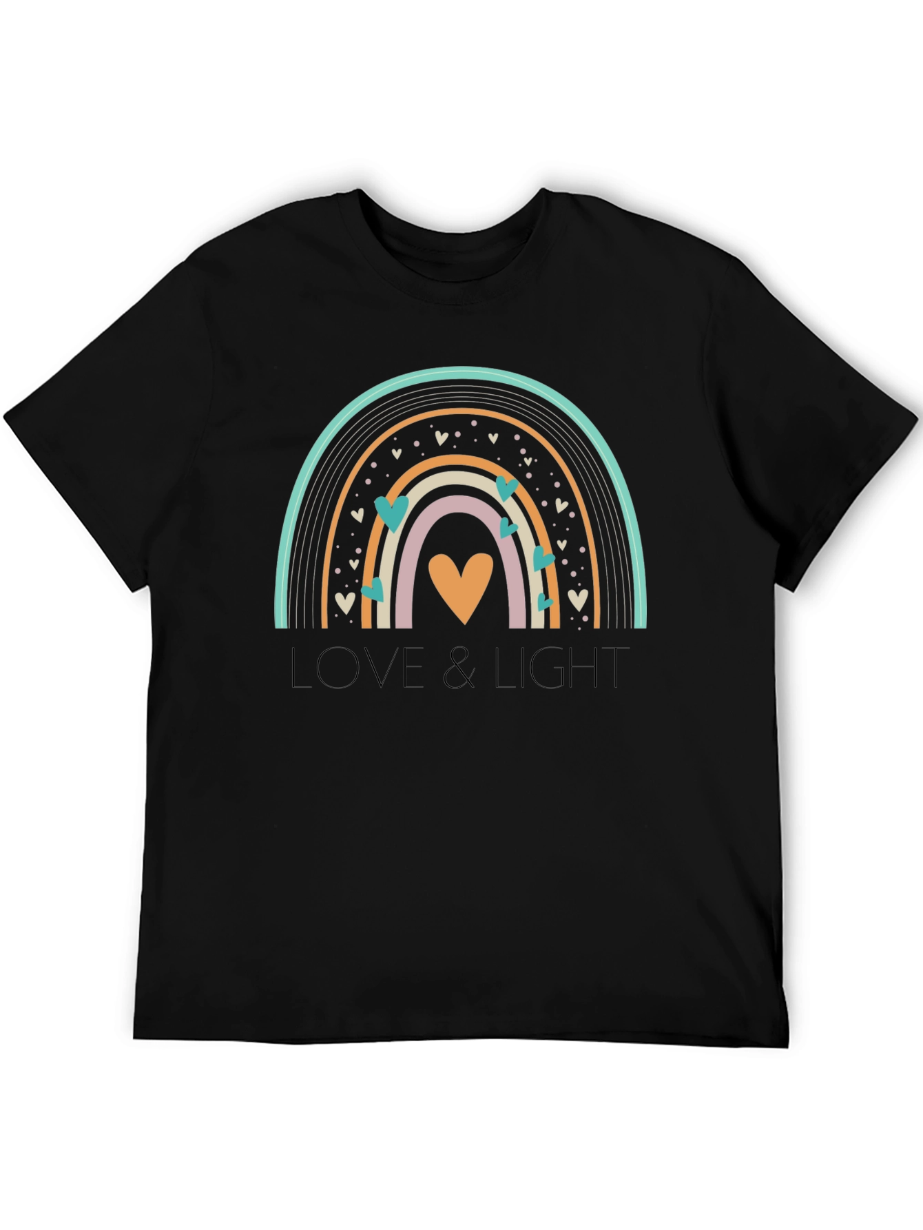 Black Love & Light Rainbow Graphic T-Shirt view 5
