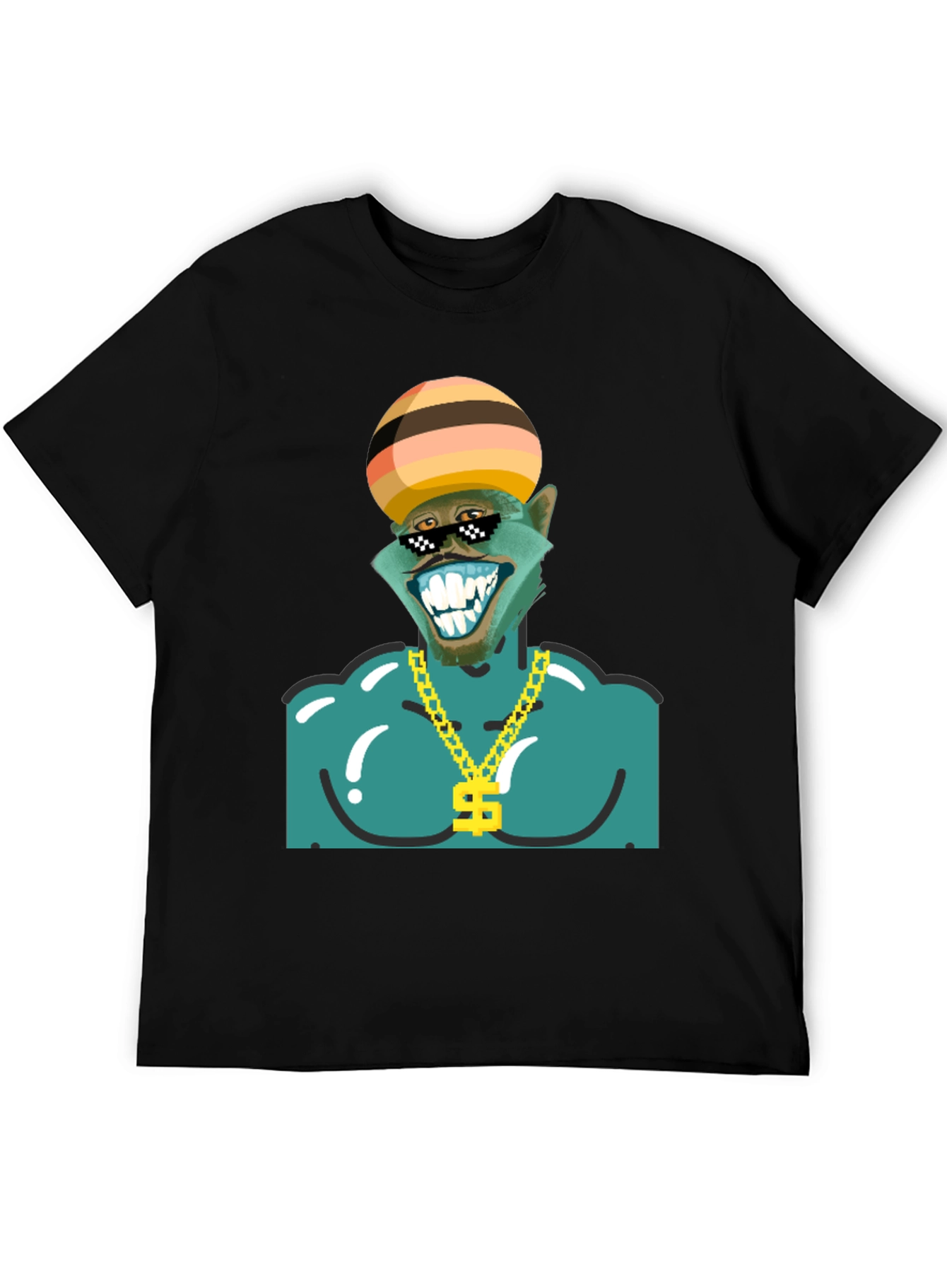 Black Funky Monkey Graphic Tee view 5