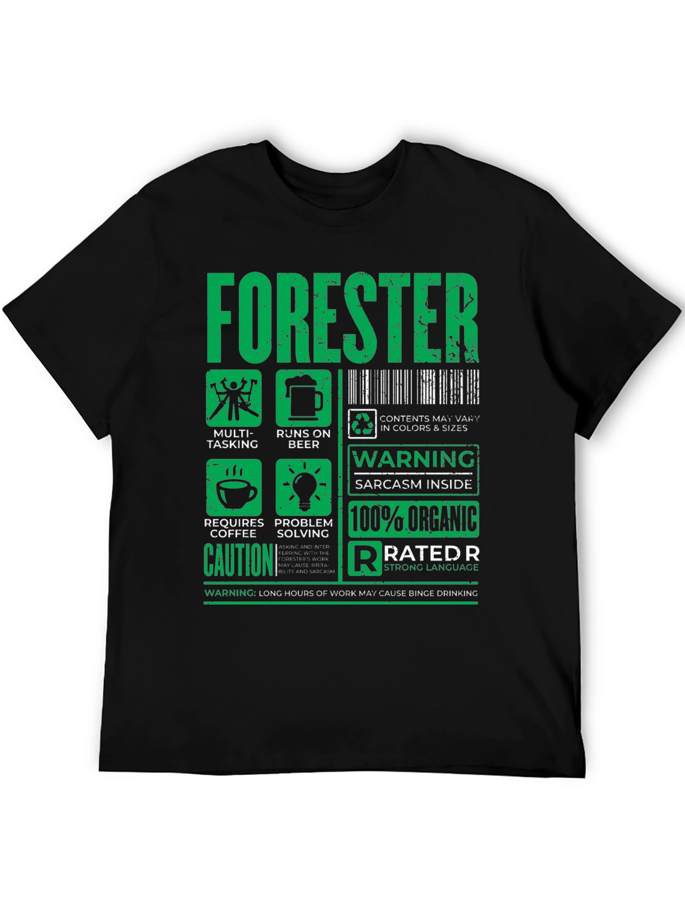 Black Forester Funny Job T-Shirt - Multi-Tasking, Runs on Beer! view 5