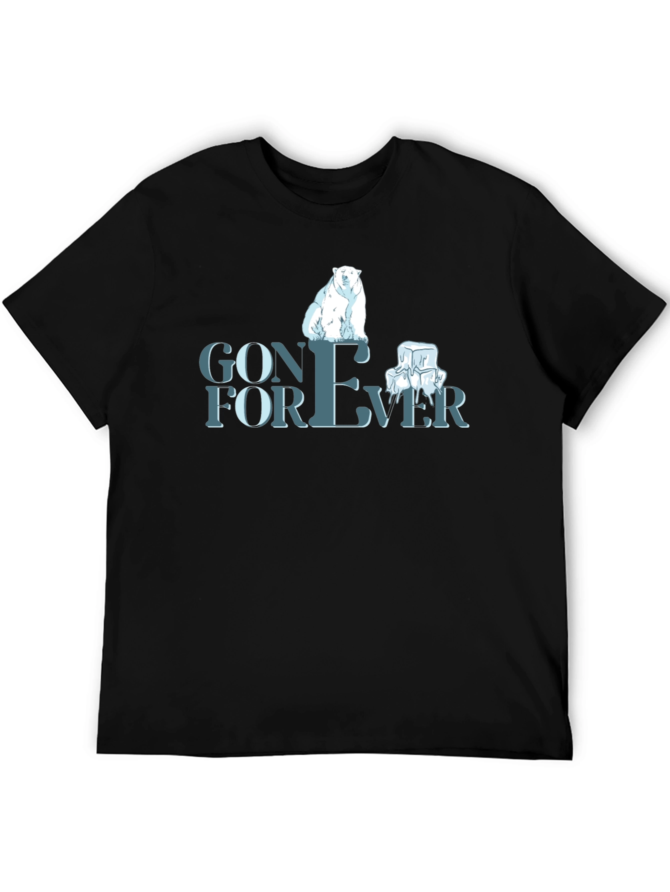 Black Gone Forever Graphic T-Shirt view 5