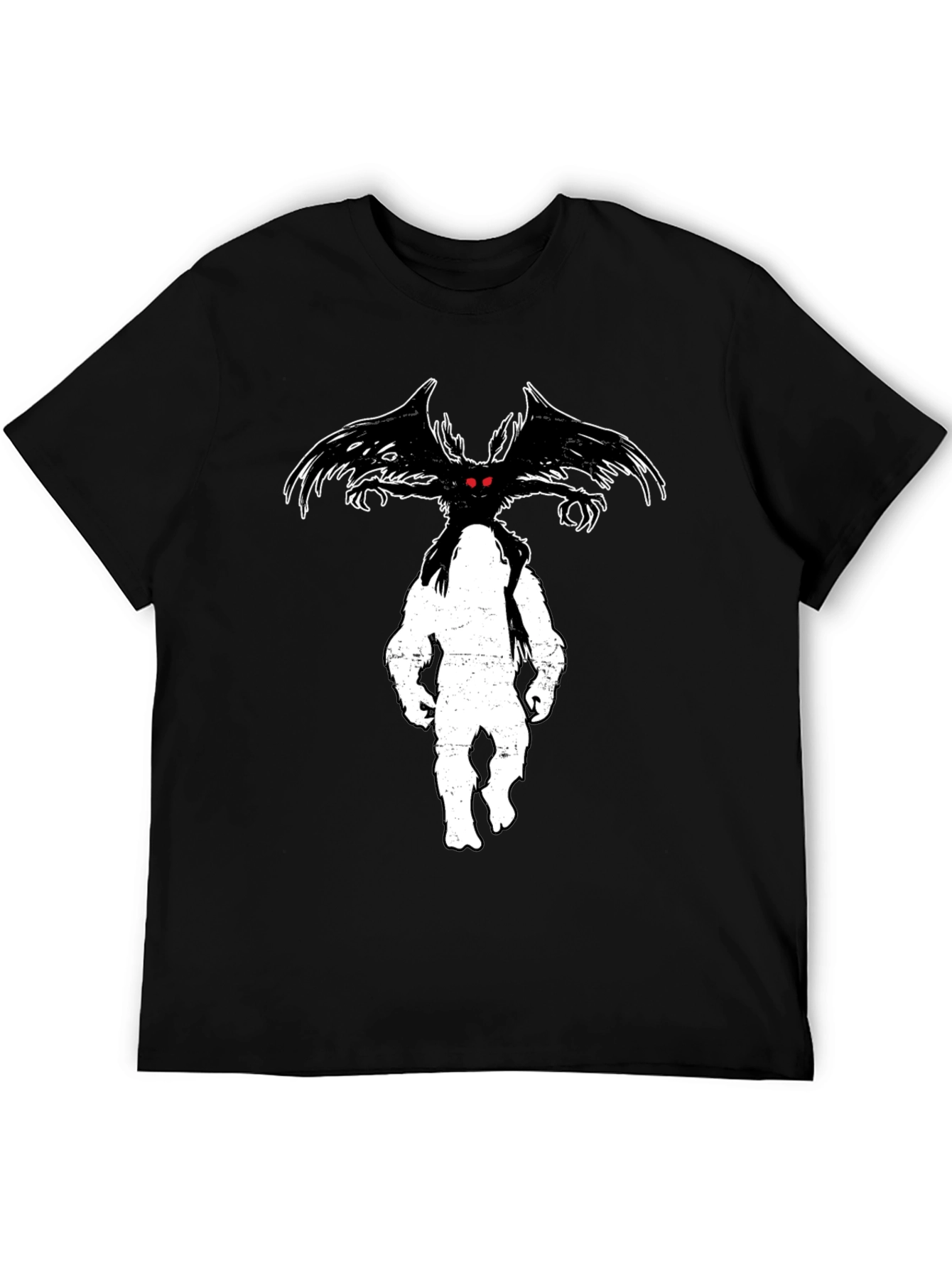 Mothman Bigfoot Graphic Tee - Cryptid Humor - 5
