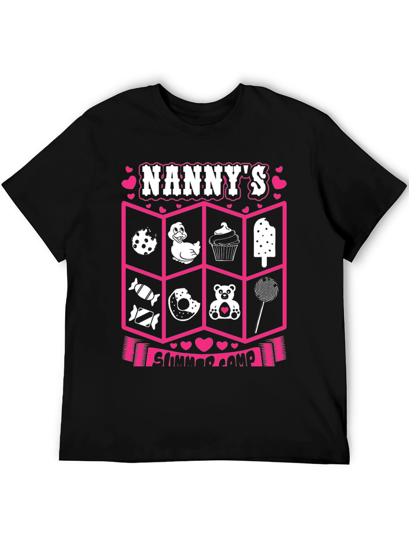 Nanny's Summer Camp Graphic Tee - Sweet Treats Design - 5