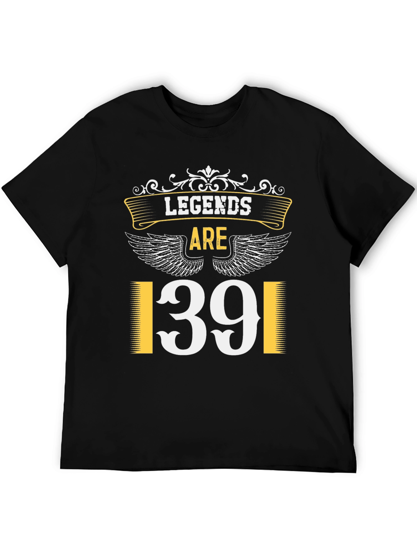 Black Legends Are 139 T-Shirt - Black view 5