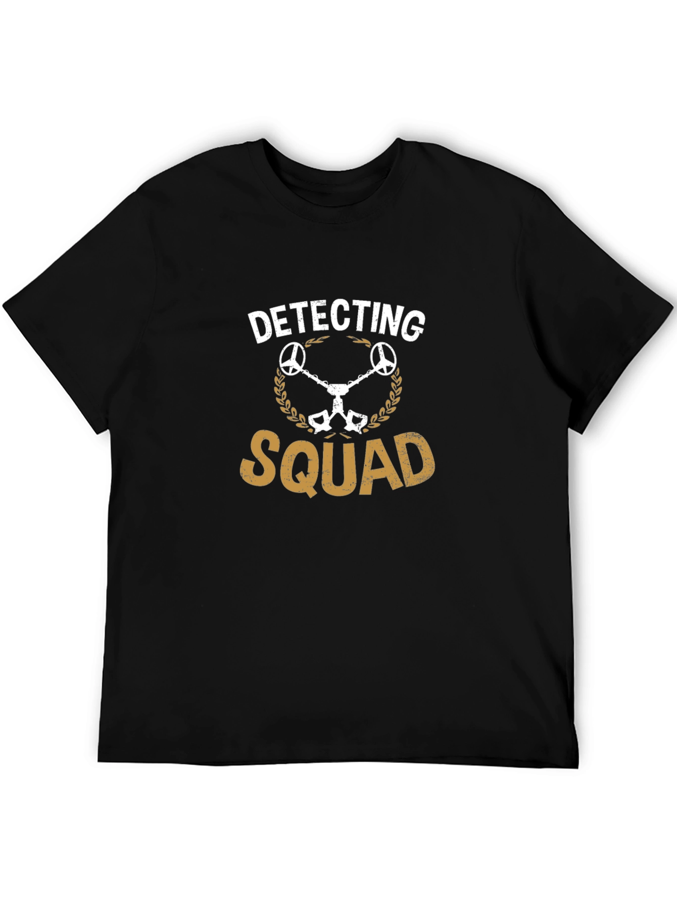Black Detecting Squad T-Shirt - Metal Detecting Enthusiast view 5