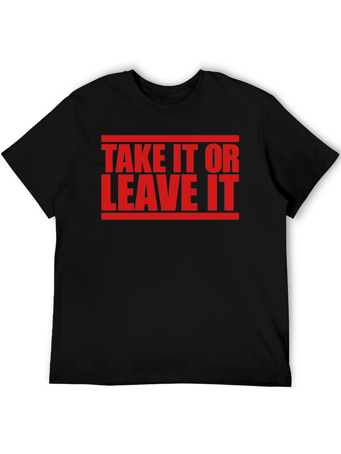 Black Take It Or Leave It Graphic Tee view 5