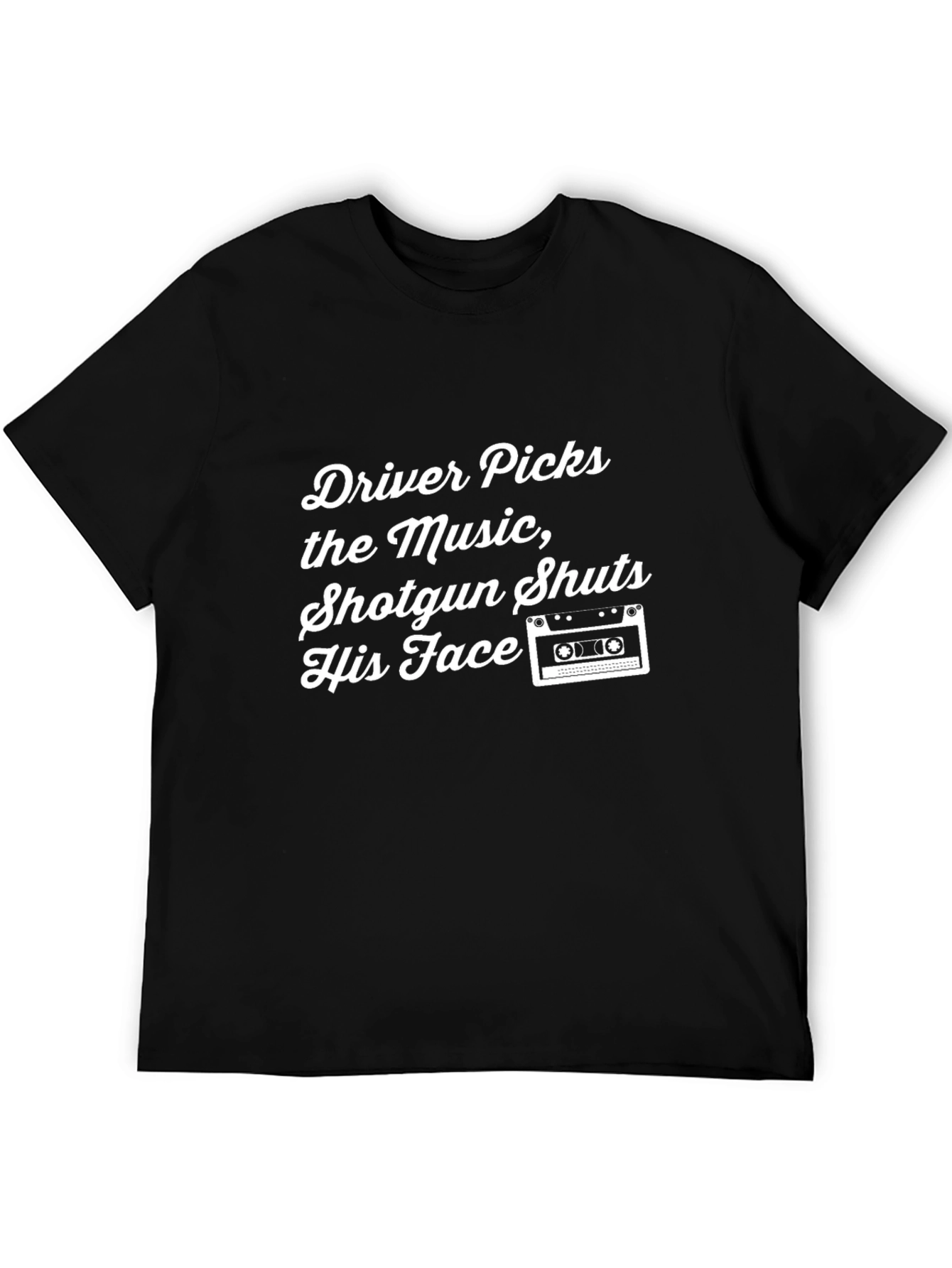 Black Driver Picks the Music T-Shirt - Unisex Tee view 5