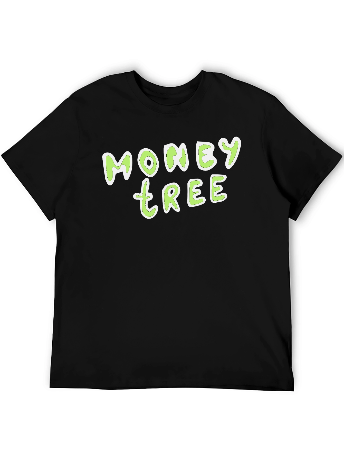 Black Money Tree Graphic Tee - Trendy Casual Style view 5